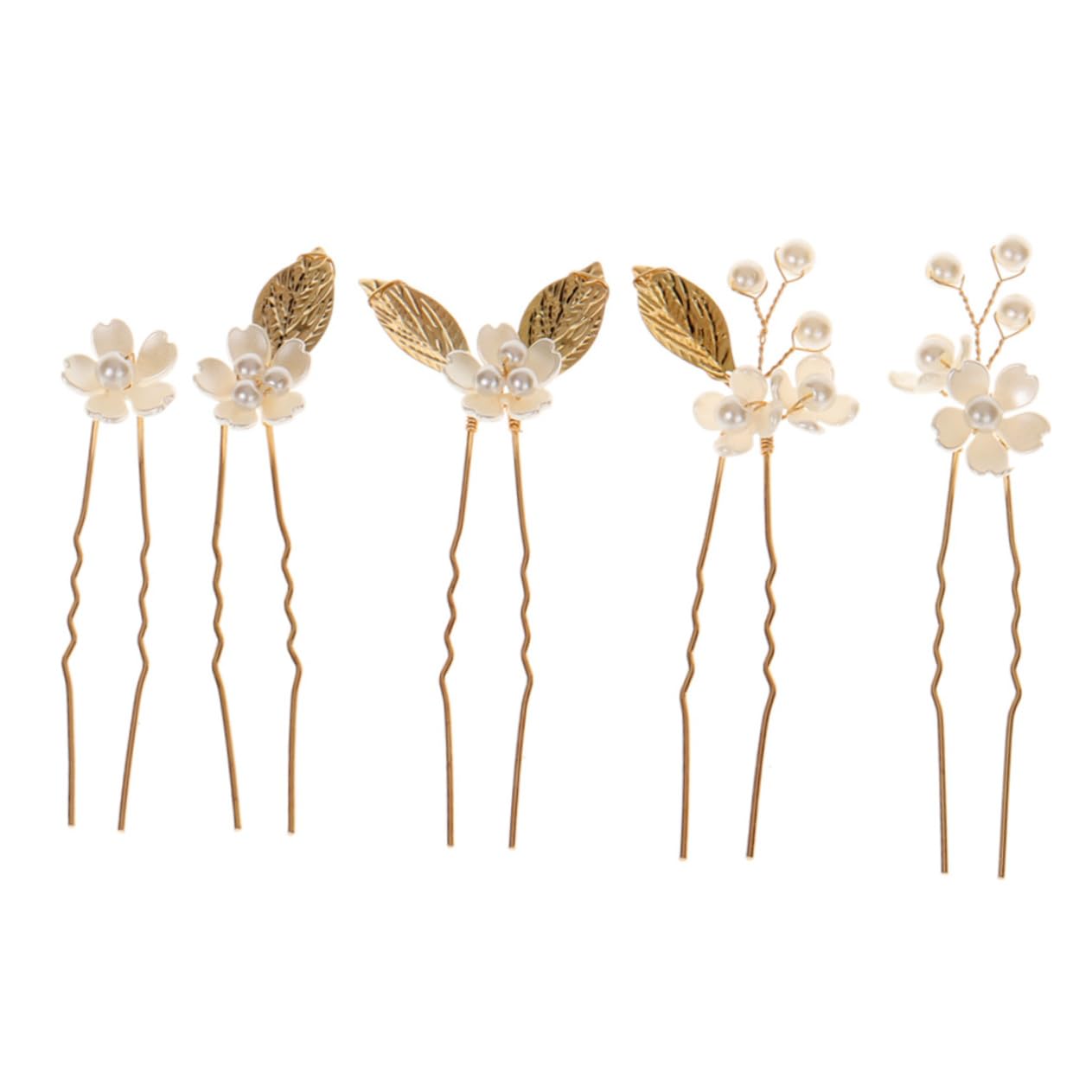 10PCS Pearl Hair Clips for Women - Rhinestone Bridal Hair Barrettes, Metal Crystal Bobby Pins, Wedding Hair Accessories with Flowers & Rhinestones - Perfect for Brides, Prom, Parties & Special Occasions