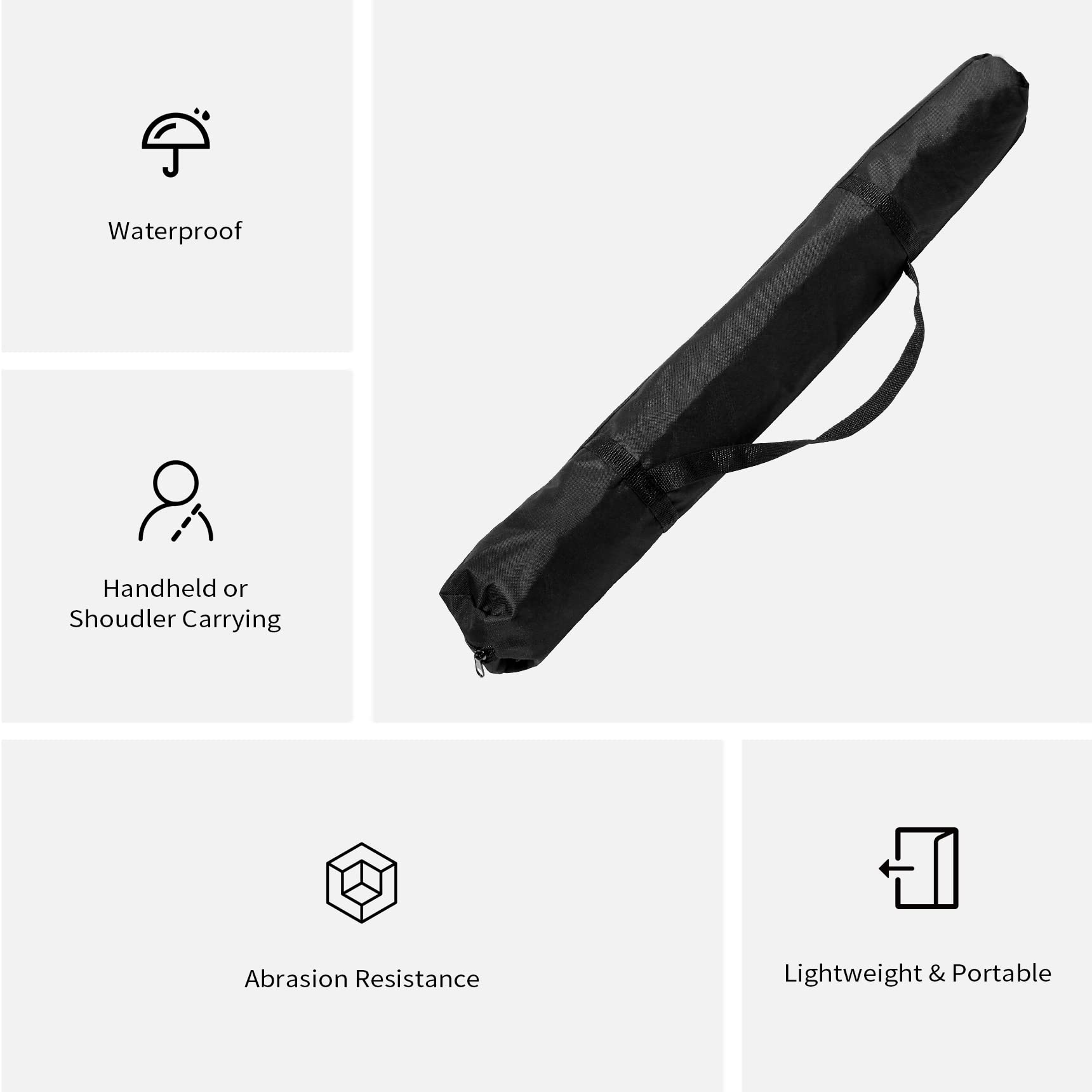 Meking 33-Inch Light Stand Tripod Monopod Carrying Case Bag with Adjustable Strap - Durable Photography Studio Equipment Storage for Travel & Outdoor Shoots