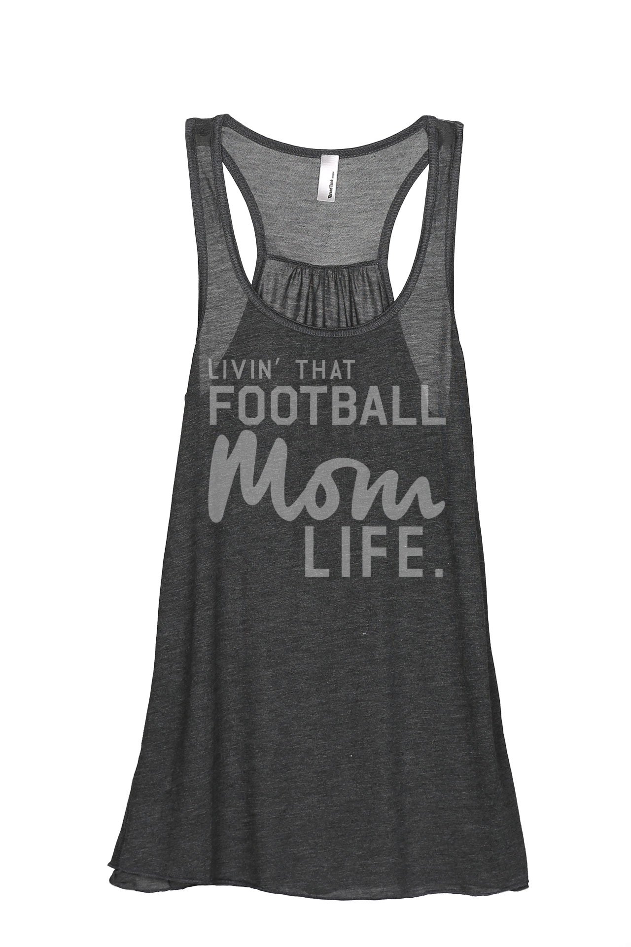 Football Mom Tank Top - Women's Sleeveless Flowy Racerback Athletic Shirt for Soccer Moms | Perfect for Game Days, Sideline Cheering & Team Spirit Outfits