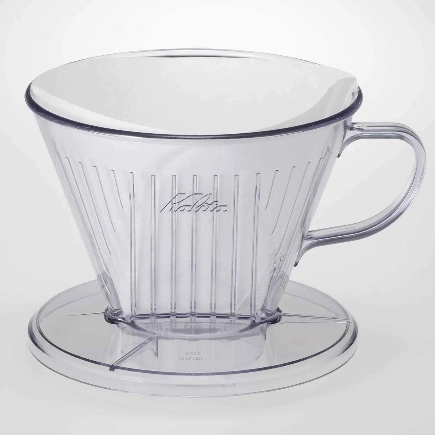 Premium Kalita AS Resin Wide Brim Coffee Dripper - Perfect for Pour Over Brewing at Home, Office & Specialty Coffee Shops