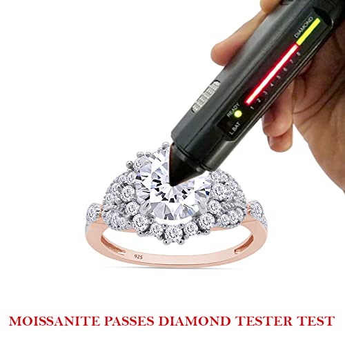1.2ct Round Cut Lab Created Moissanite Engagement Ring with Leaf Design & Halo Accents in 14k Gold Over Sterling Silver - Perfect for Proposals, Anniversaries & Special Occasions