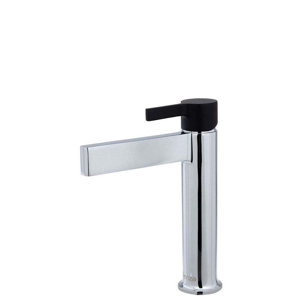 Fienza Sansa Basin Mixer Chrome - Modern Bathroom Faucet for Sink, High-Quality Single Handle Mixer Tap with Chrome Finish, Perfect for Home, Hotel, and Office Bathrooms