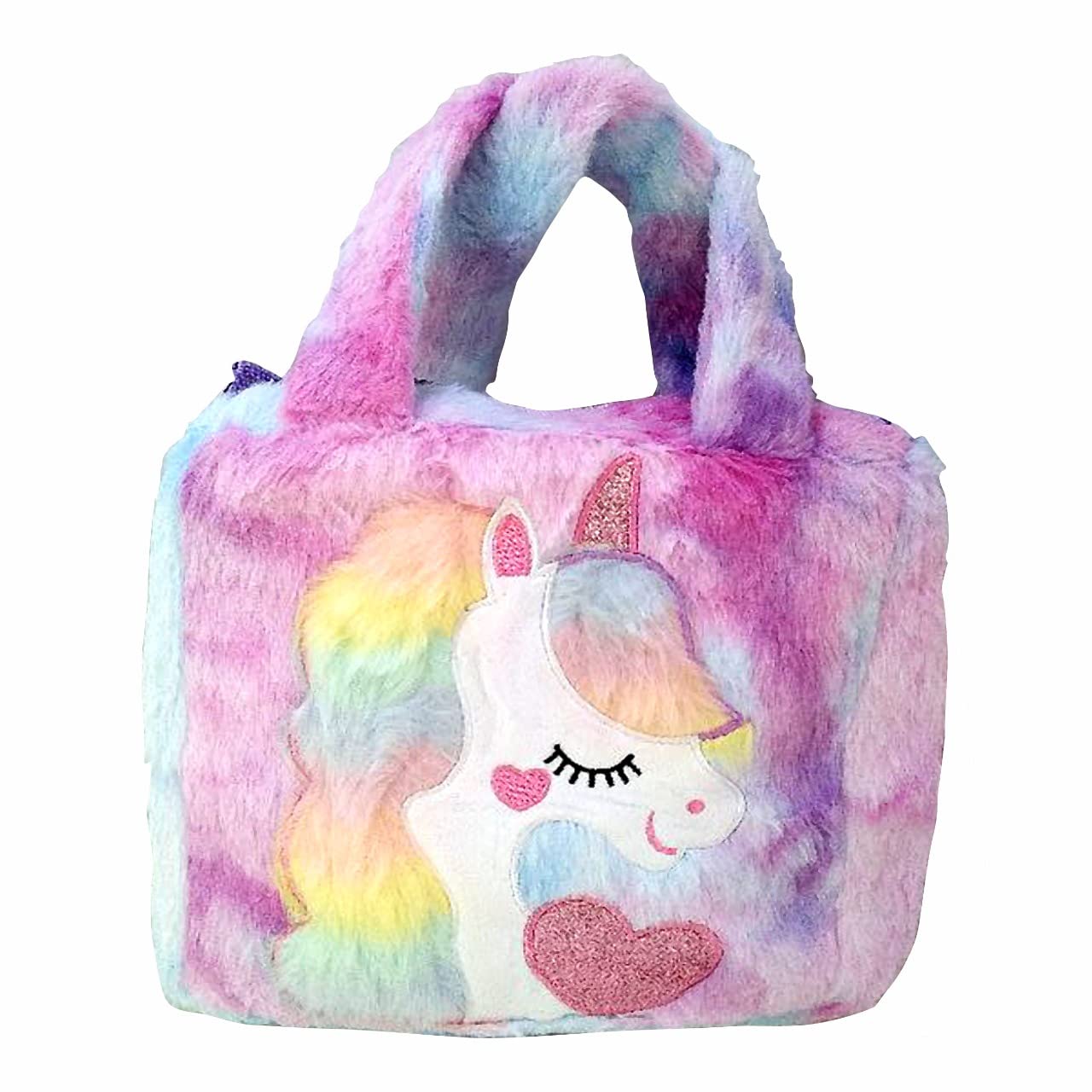 **Stylish Unicorn Shoulder Bag for Girls - Cute Fur Sling Bag, Easy to Carry, Perfect Birthday Gift & School Accessory - Ideal for School, Travel & Everyday Use**