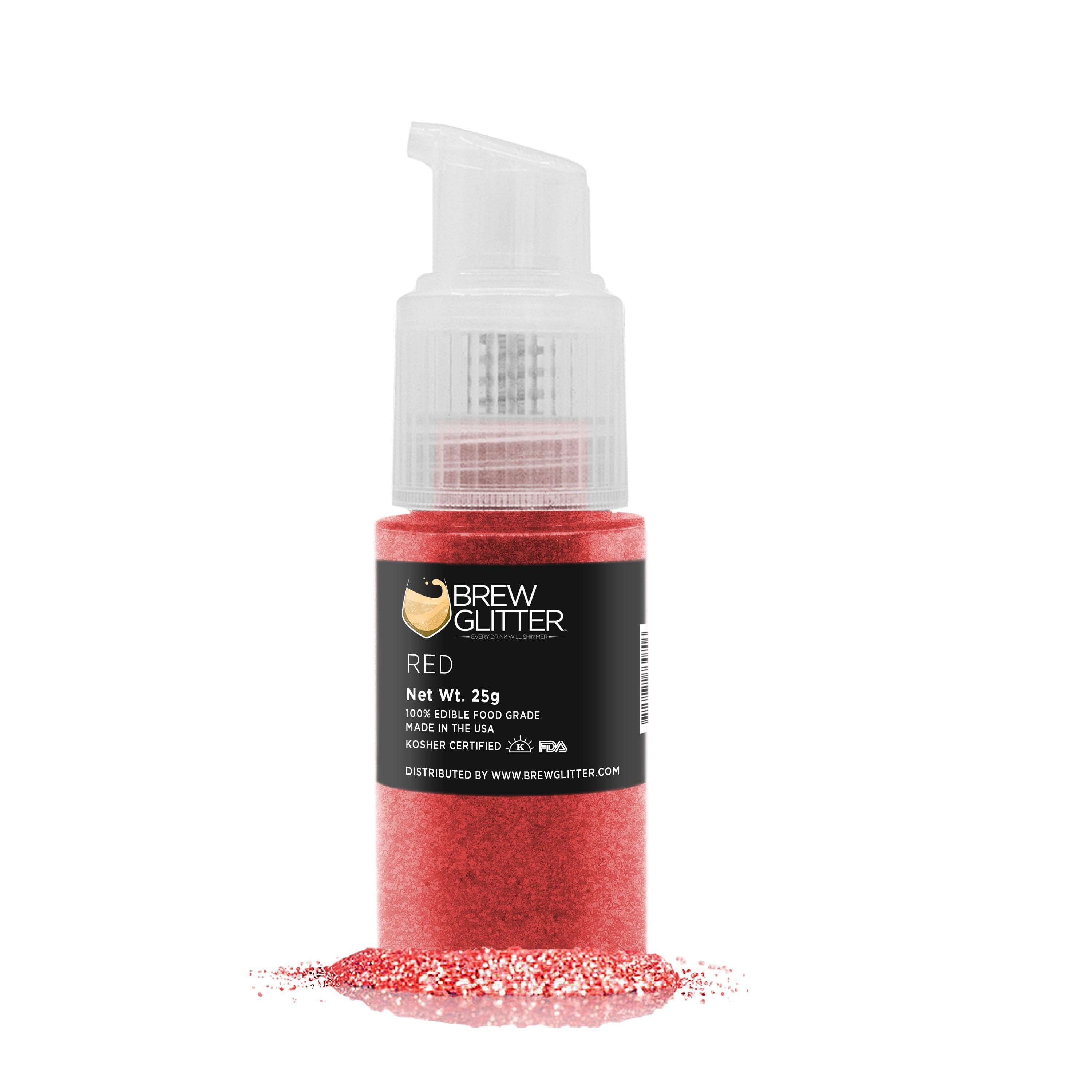 Christmas Glitter Pump Combo Pack - 4 Piece Set for Holiday Brewing & Festive Drinks - Perfect for Christmas Parties, Hot Cocoa, Coffee & Cocktail Decorations