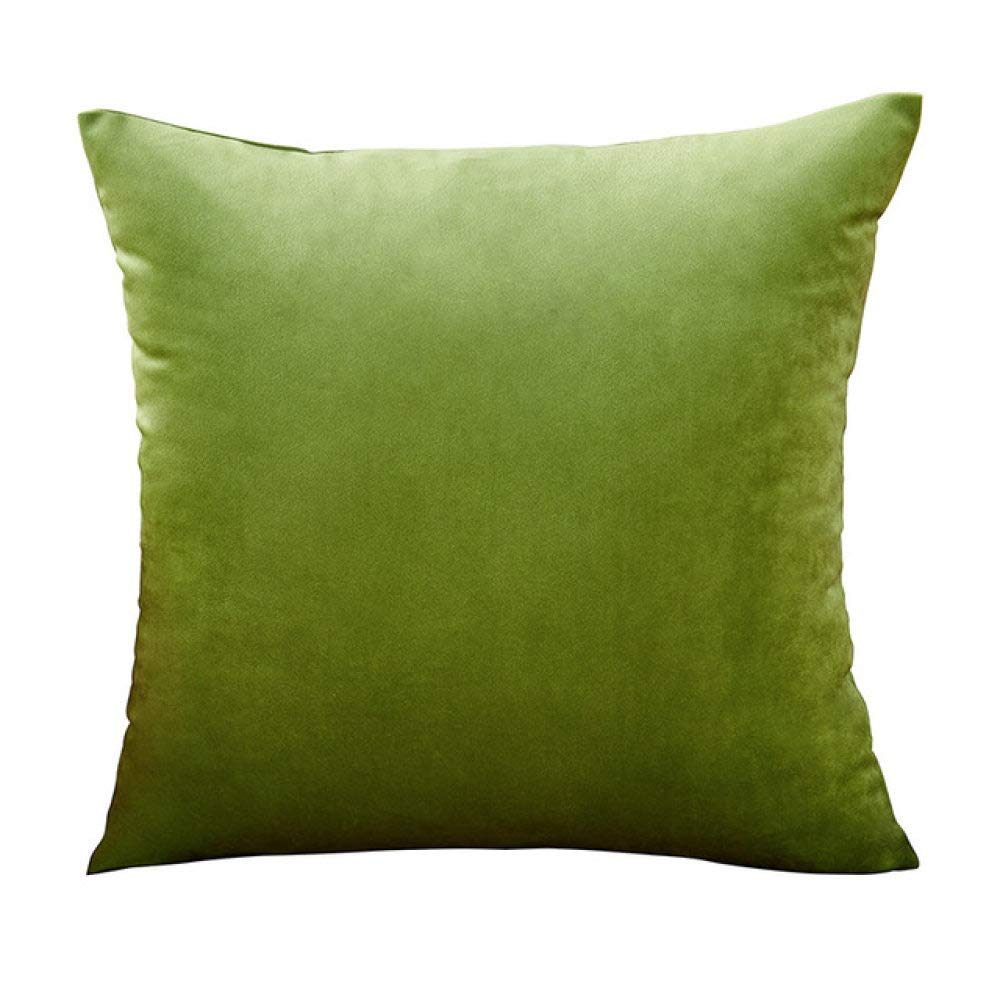SDCVRE Soft 18x18 Inch Cushion Cover - White & Green Decorative Pillow Case for Sofa, Living Room, Car & Home Decor (45x45cm) - Perfect for Cozy Home Styling and Comfortable Seating