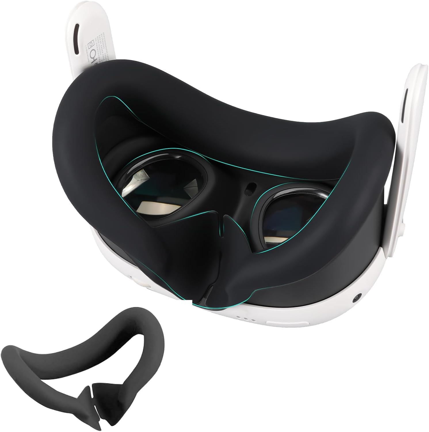 Premium VR Silicone Face Pad for Meta/Oculus Quest 3 - Sweatproof & Washable Face Cover, Lightproof Cushion Replacement Accessory - Perfect for Gaming, Fitness VR & Extended Play Sessions