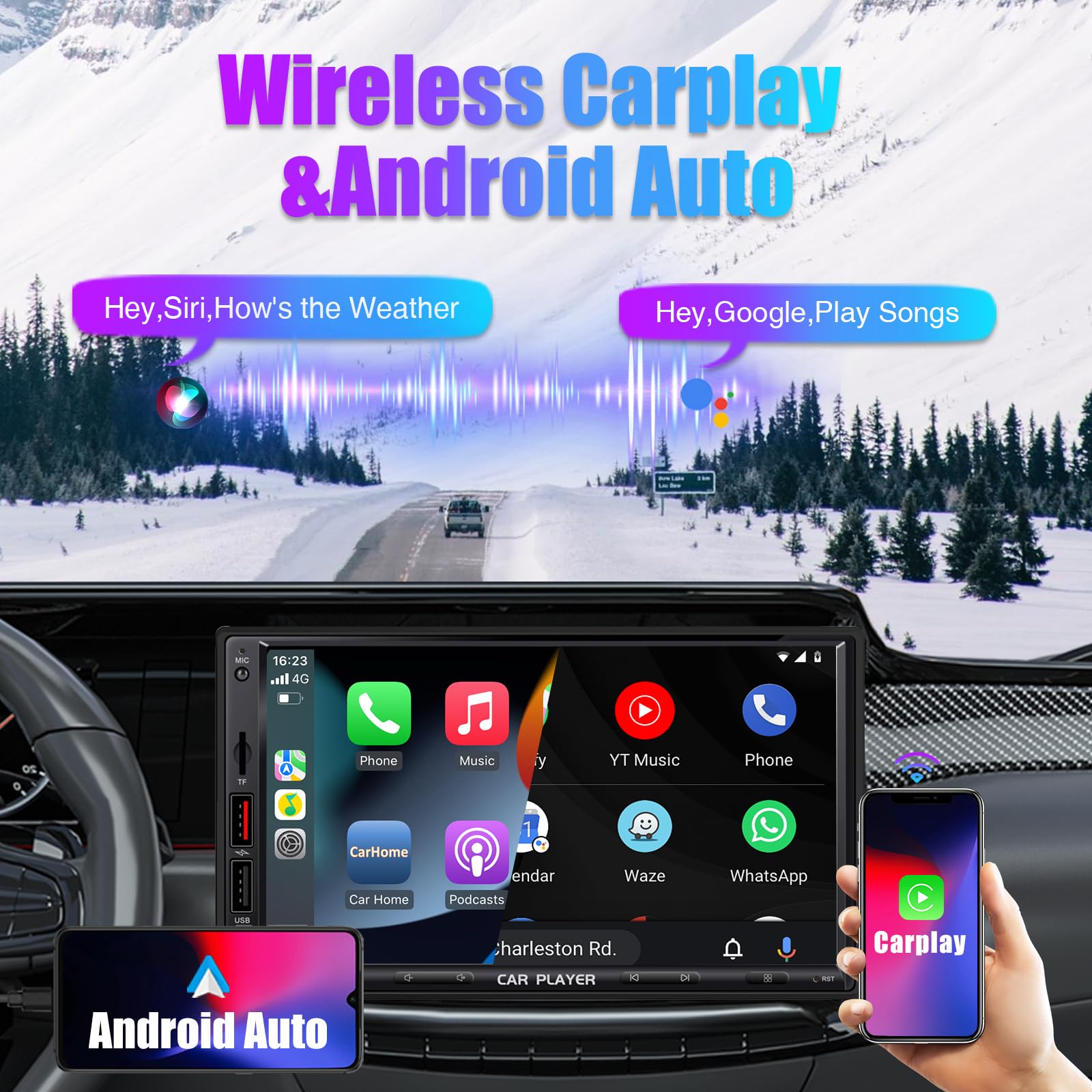 SEMAITU DAB Car Stereo with 7
