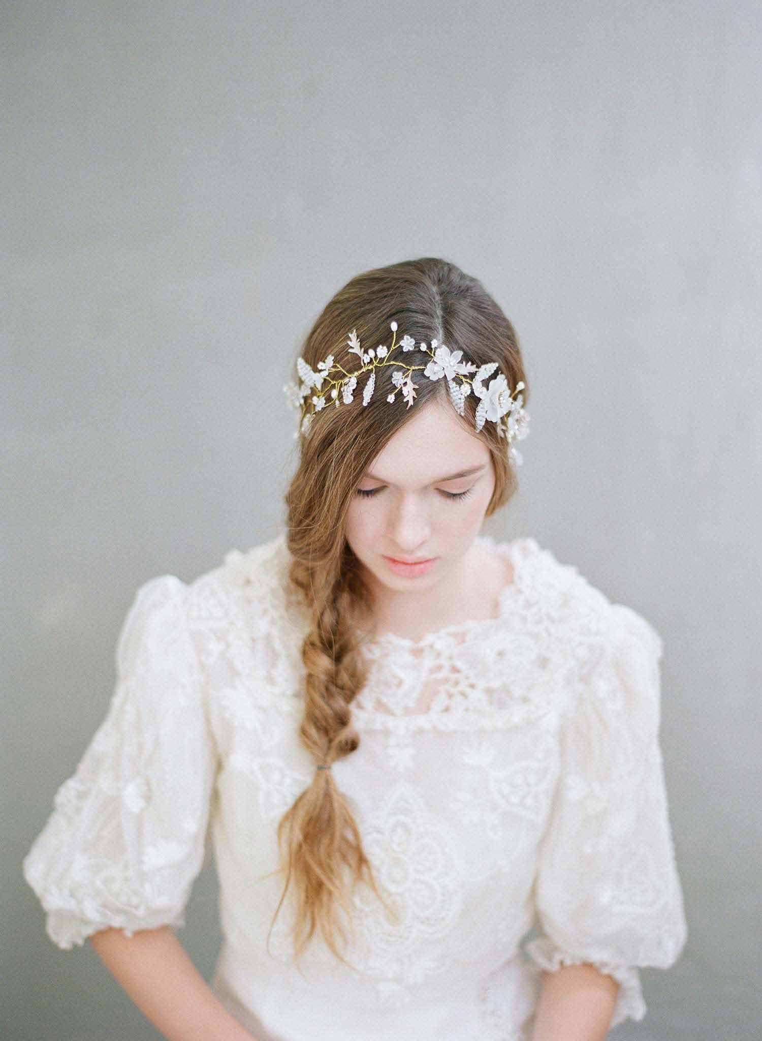 Floral Mist Hair Vine - Style #719 | Elegant Boho Hair Accessory for Weddings, Parties & Special Occasions