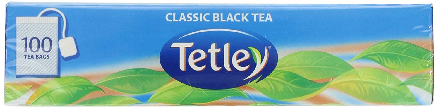 Tetley Premium Black Tea Bags - 100 Count Box | Perfect for Morning Brews, Afternoon Relaxation & Office Use
