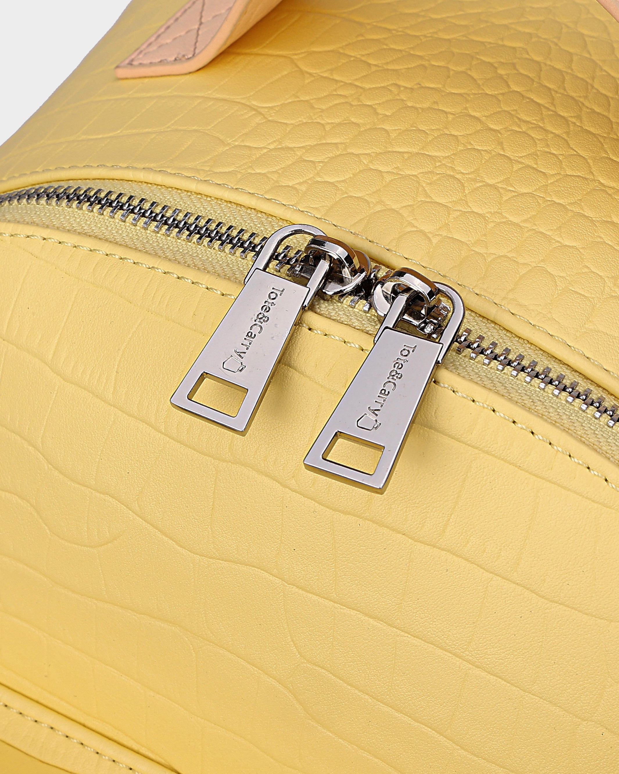 Premium Yellow Leather Backpack for Men & Women - Durable & Stylish Travel, Work & School Backpack