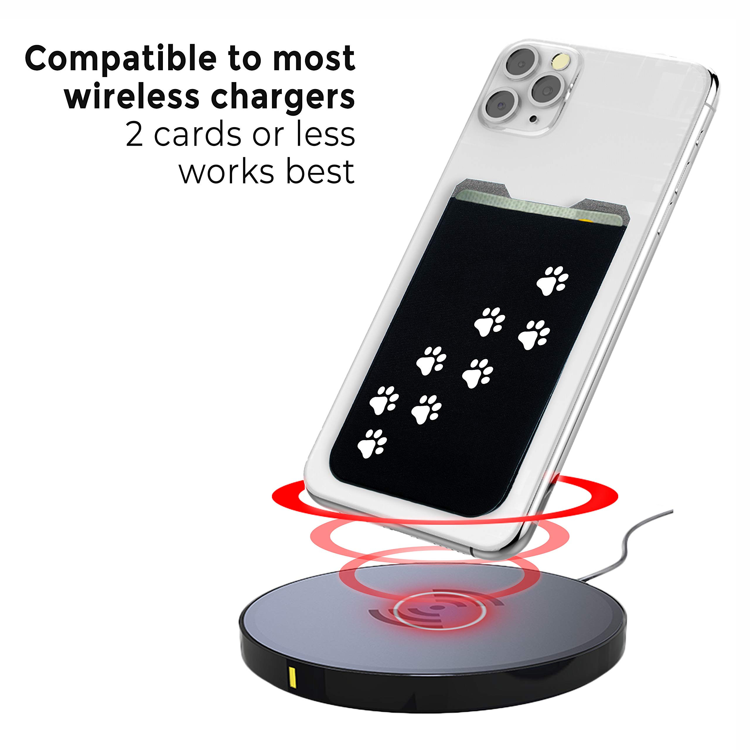 Gecko Stick-On Phone Wallet - Adhesive Card Holder for iPhone & Samsung - Slim Lycra Pocket for Credit Cards, Cash & ID - Perfect for Gym, Travel & Everyday Use