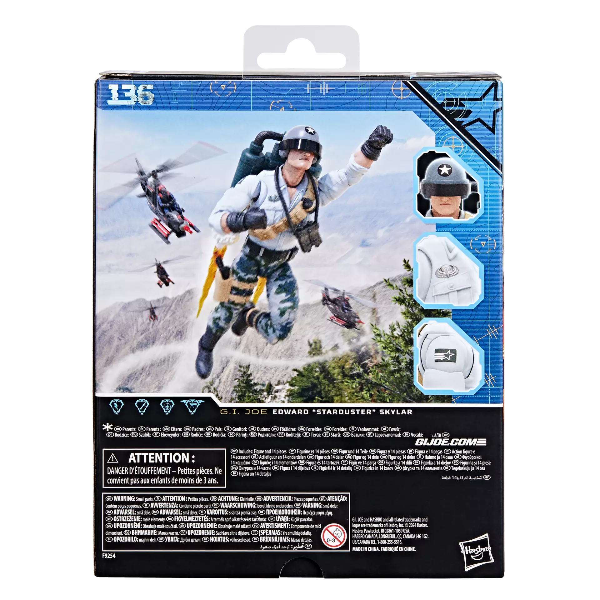 Edward Starduster Skylar G.I. Joe Classified Series #136 Action Figure by Hasbro - Collectible Military Toy for Display & Play