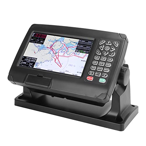 Marine GPS Chart Plotter with AIS Transponder & GNSS Antenna | Dual Map System | IPX6 Waterproof Satellite Navigator for Boats | Perfect for Offshore Fishing, Yachting & Marine Navigation