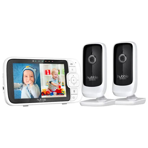 Premium Twin 5 Smart HD WiFi Video Baby Monitor - Nursery Pal Link for Newborns & Toddlers | Indoor Home Security & Peace of Mind for Parents