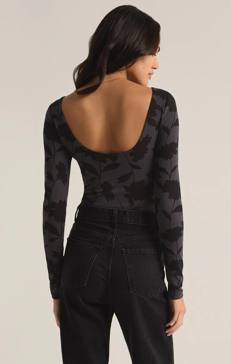 Z Supply Baela Floral Bodysuit for Women - Comfortable Stretchy One-Piece Outfit, Perfect for Casual Wear, Layering & Summer Outfits