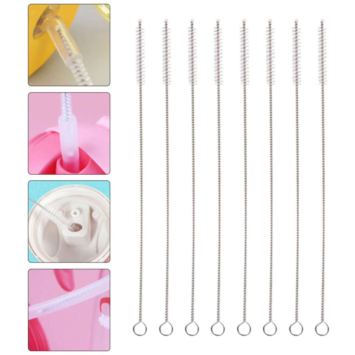 30-Pack Stainless Steel Straw Cleaning Brushes - Durable Tube Cleaners for Reusable Metal, Glass & Silicone Straws - Perfect for Home, Office, Travel & Eco-Friendly Lifestyle
