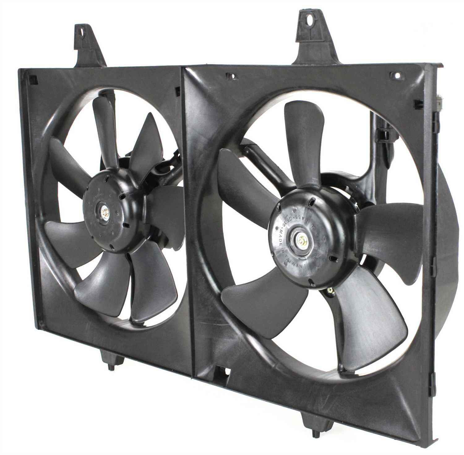 Go-Parts - Replacement Radiator Fan Assembly for 1995-1999 Nissan Maxima (Fits 1997 & 1998 Models) | Dual Fan Cooling System | Perfect for Engine Overheating Prevention & Summer Driving