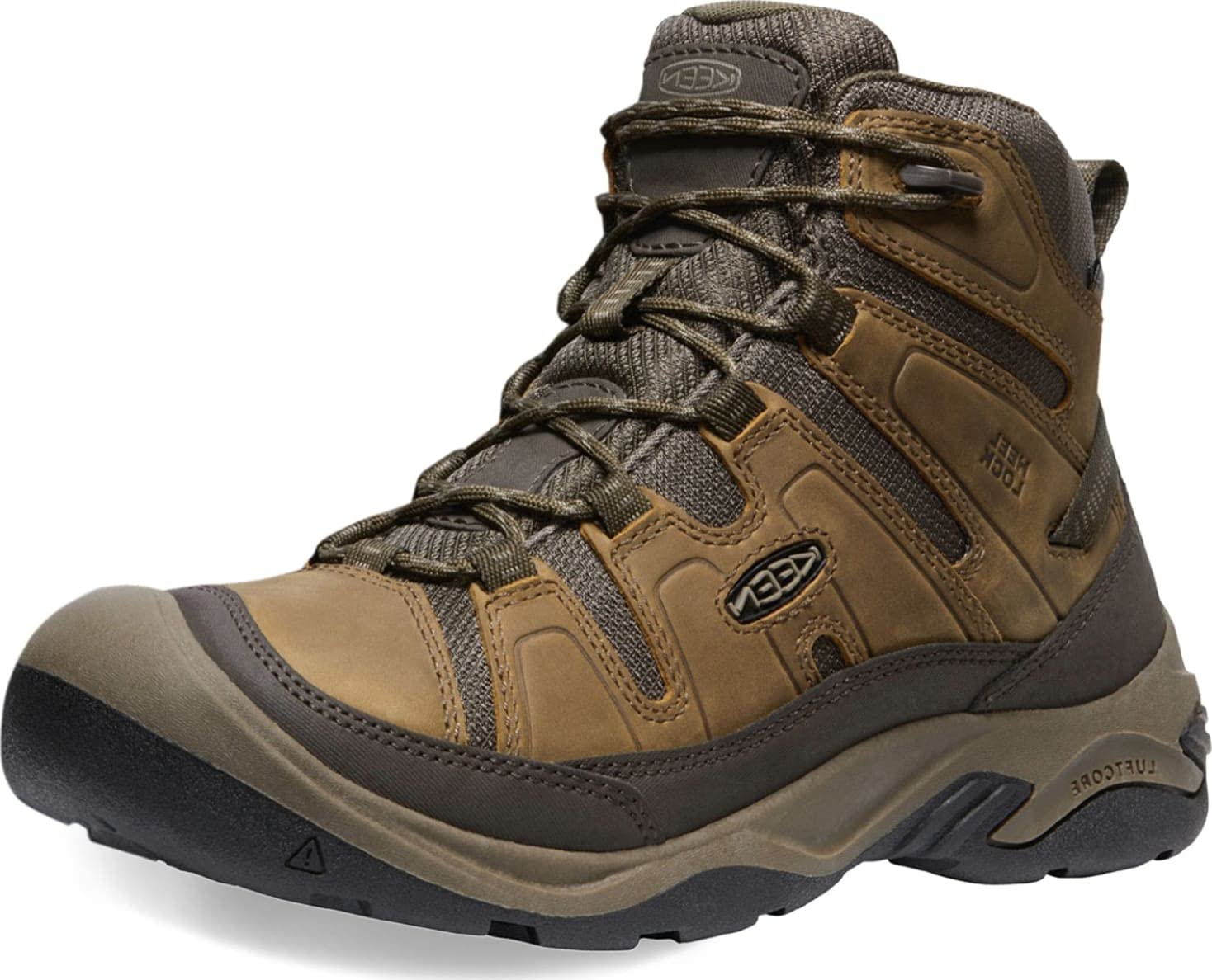 KEEN Men's Circadia Mid Height Waterproof Hiking Boots - Comfortable & Durable Outdoor Footwear for Trail Walking, Camping & Backpacking Adventures