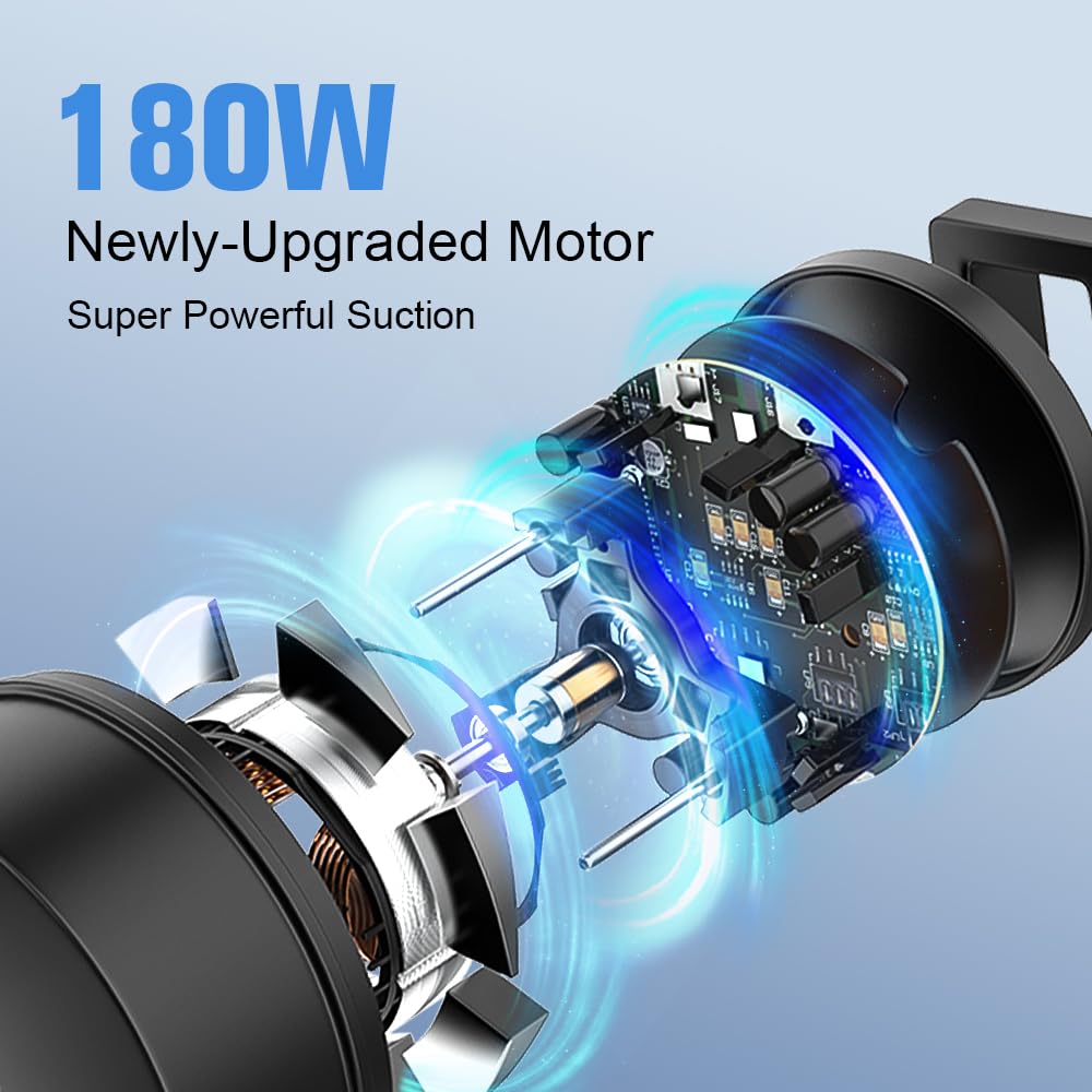 Cordless Vacuum Cleaner for Home - 2200mAh Powerful Lithium Battery, 30 Min Runtime, Strong Suction, Rechargeable & Lightweight 4-in-1 Vacuum for Hardwood Floors, Carpets & Pet Hair - Perfect for Quick Cleanups & Daily Household Cleaning