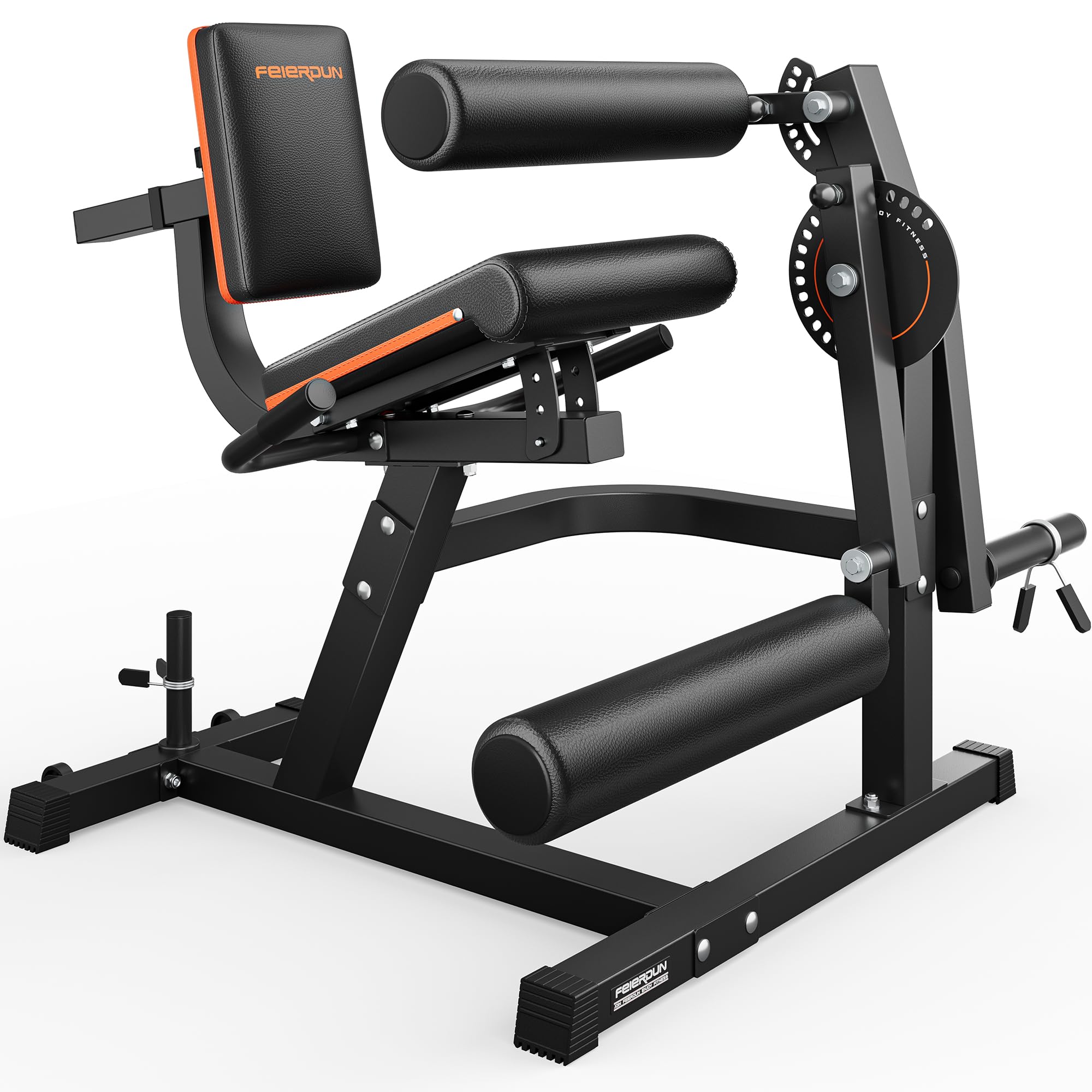 FEIERDUN 4-in-1 Adjustable Leg Extension & Curl Machine - 700lbs Capacity Home Gym Equipment for Thighs, Hamstrings & Glutes - Strength Training Machine for Leg Workouts - Perfect for Home Gym, Personal Training & Fitness Studios