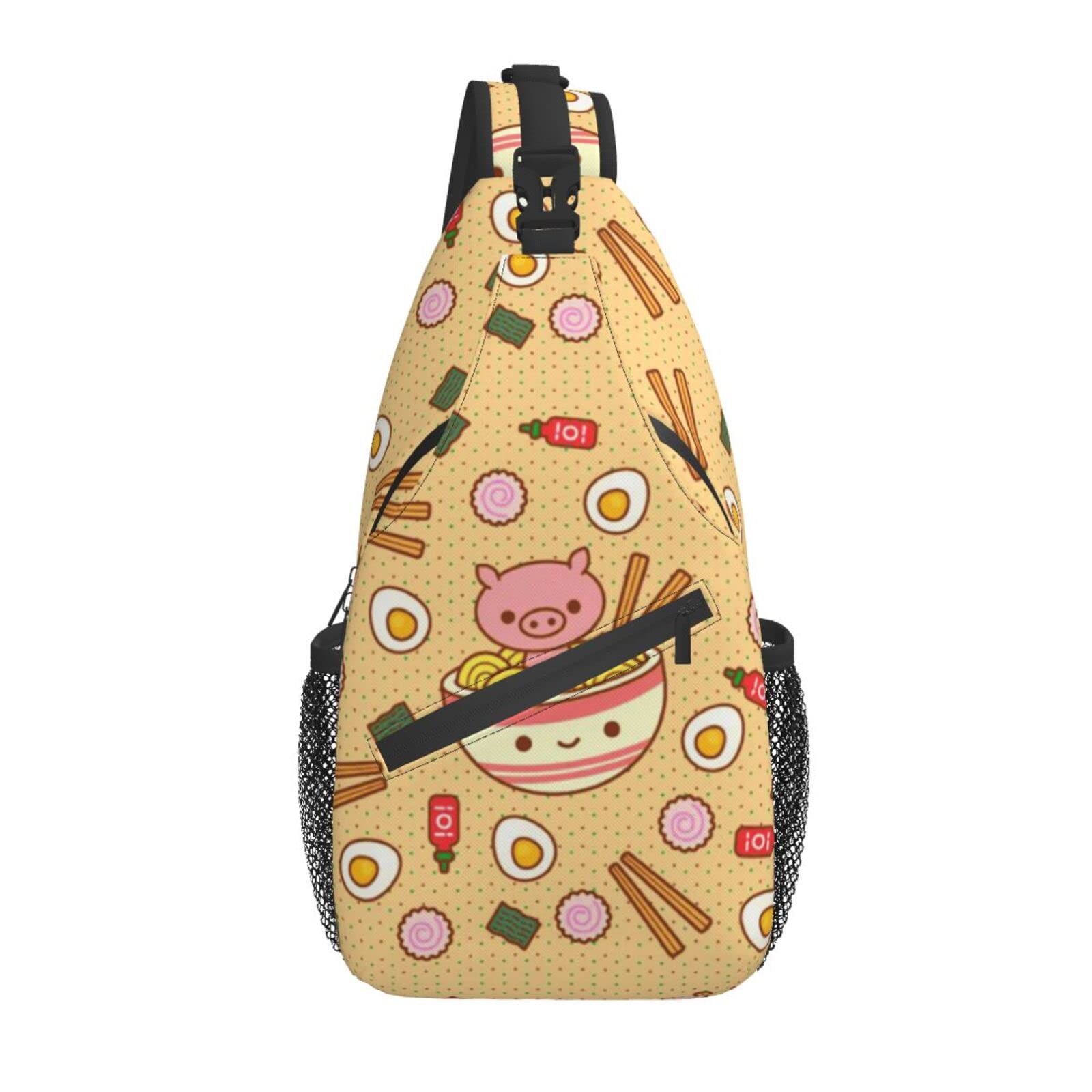 Lightweight Sling Backpack for Travel & Hiking - Sweet Ramen Design Unisex Bag for Women, Men & Kids - Perfect Gift for Outdoor Adventures, School & Daily Use