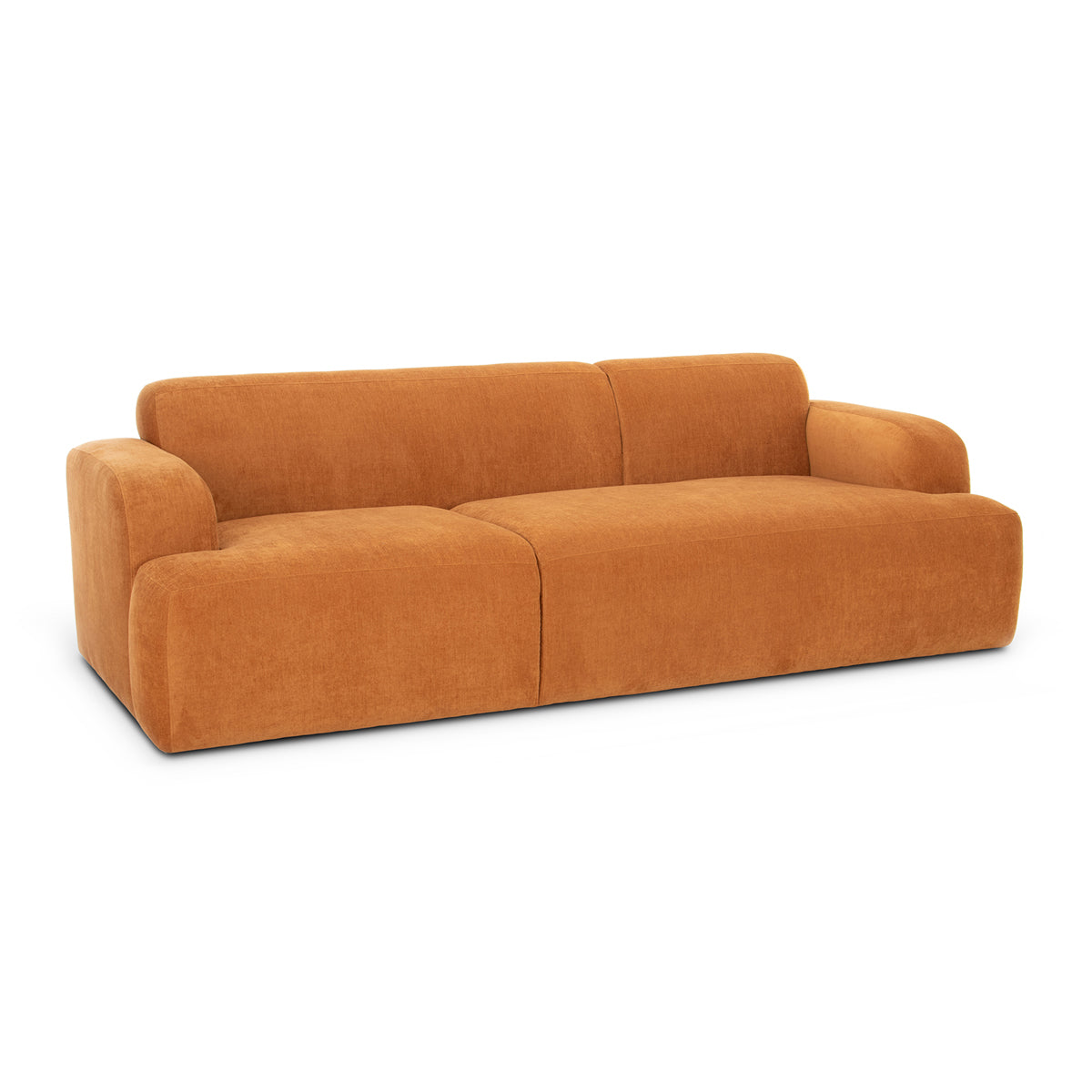 Brooklyn 3-Seater Sofa - Modern Fabric Couch for Living Room, Lounge & Family Room - Comfortable Sectional Sofa for Home Decor