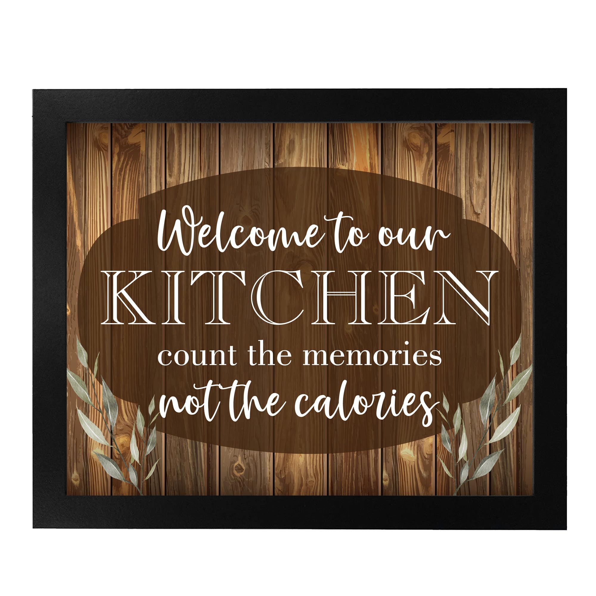Funny Kitchen Wall Sign - Rustic Farmhouse Decor for Home & Dining Room - 11x14