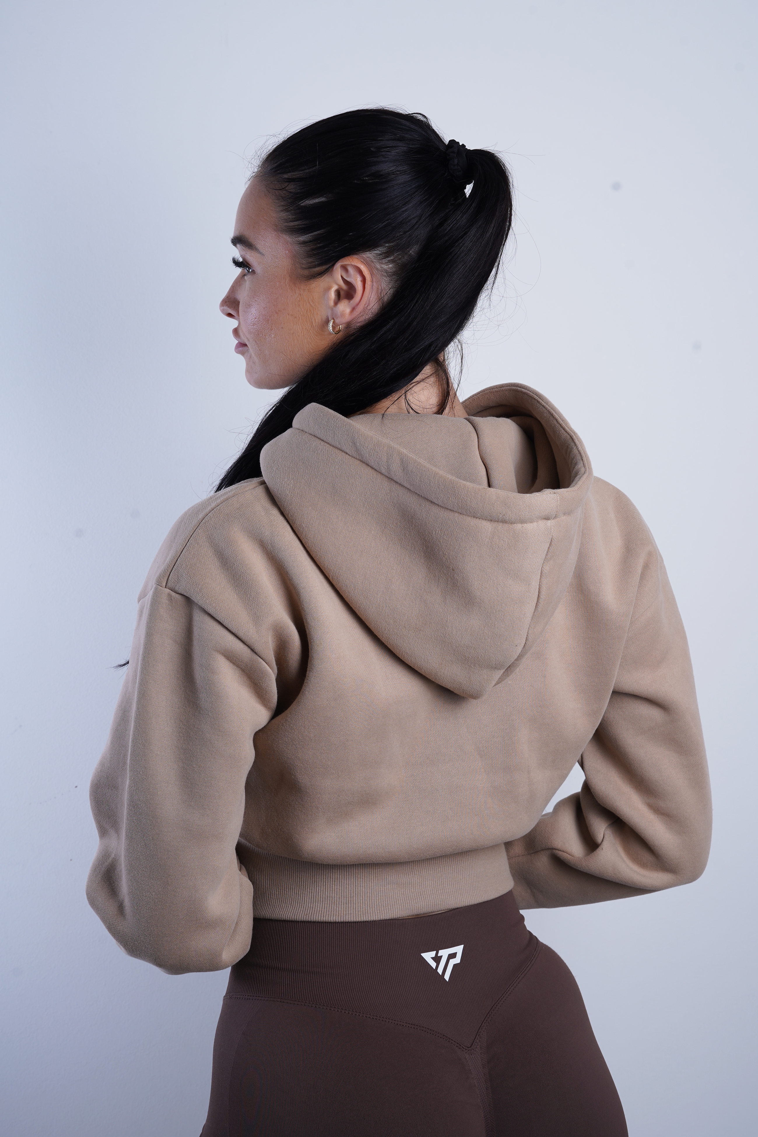 Series 2 Cropped Jacket in Beige - Stylish Women's Outerwear for Spring & Fall Fashion | Perfect for Casual Outings, Date Nights & Office Wear