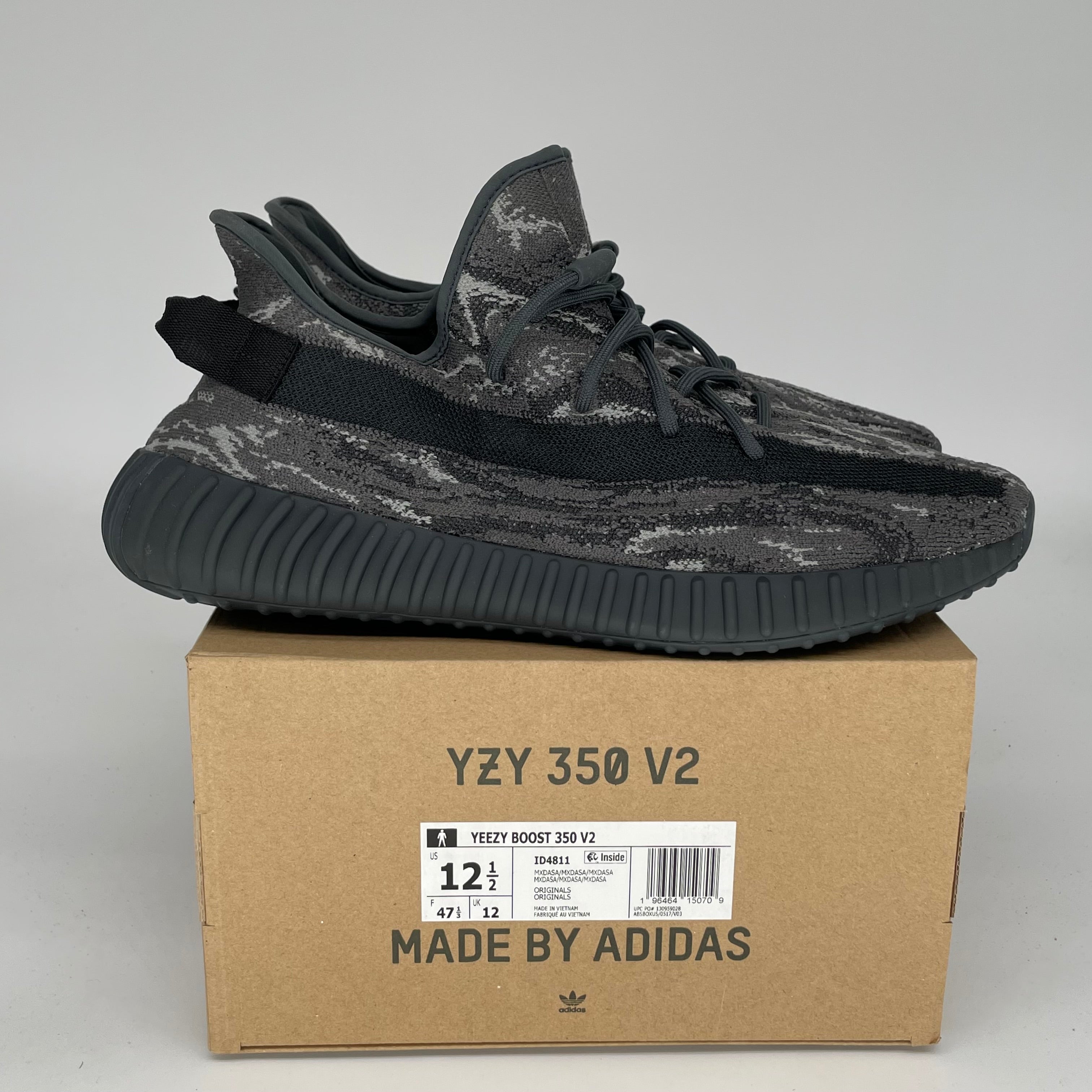 Adidas Yeezy Boost 350 V2 MX Dark Salt - Men's Size 12.5 Sneakers | Comfortable Running Shoes for Casual Wear & Gym Workouts