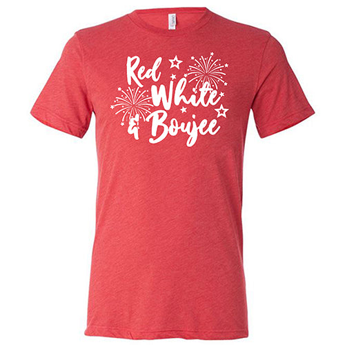 Stylish Red, White & Boujee Unisex Shirt - Trendy Casual Wear for Men & Women - Perfect for Parties, Outings & Everyday Fashion