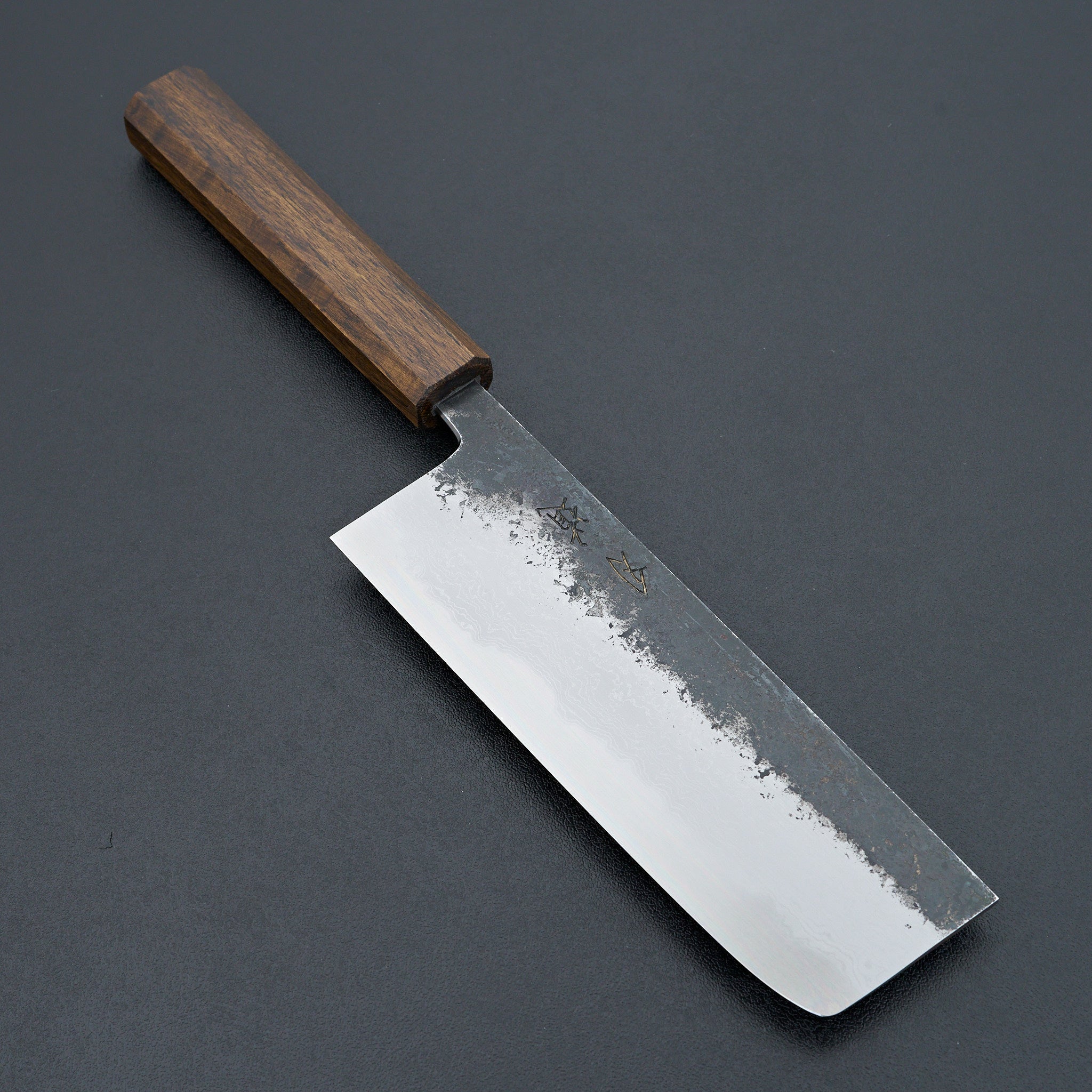 Premium HADO Sumi Blue #1 Damascus Nakiri Knife 165mm - Japanese Chef Knife for Slicing, Dicing & Chopping Vegetables - Perfect for Home Cooks & Professional Chefs