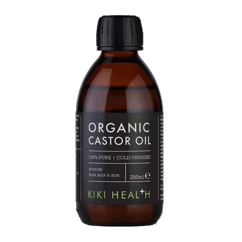 Organic Cold Pressed Castor Oil by KIKI Health - 100% Pure, Hexane-Free for Hair Growth, Eyelashes & Skin Care | Perfect for DIY Beauty & Massage Therapy