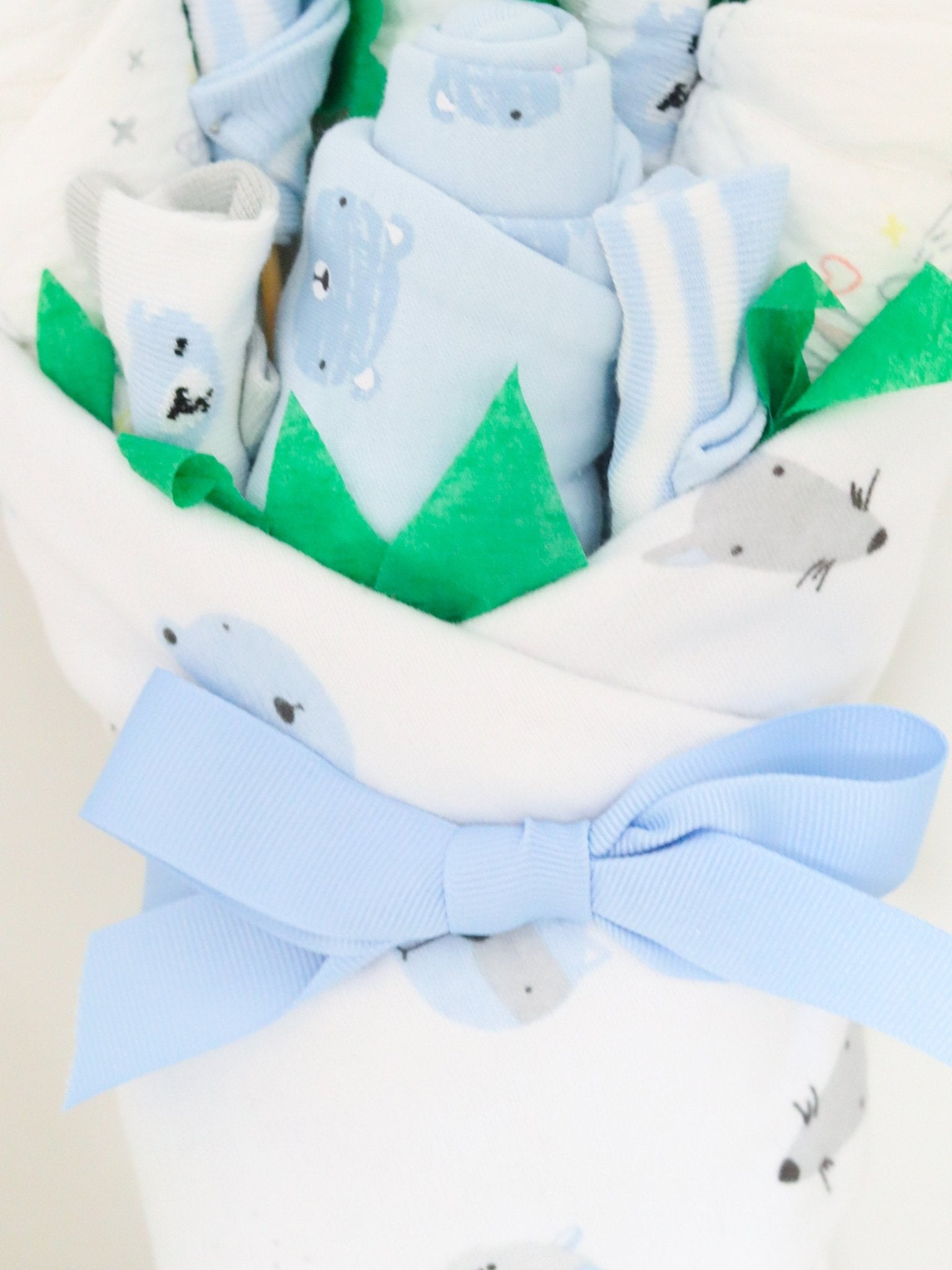 Baby Boy Layette Bouquet - Newborn Gift Set for Boys | Perfect for Baby Showers, Christenings & Birthdays | SKU: DCBG BBCB