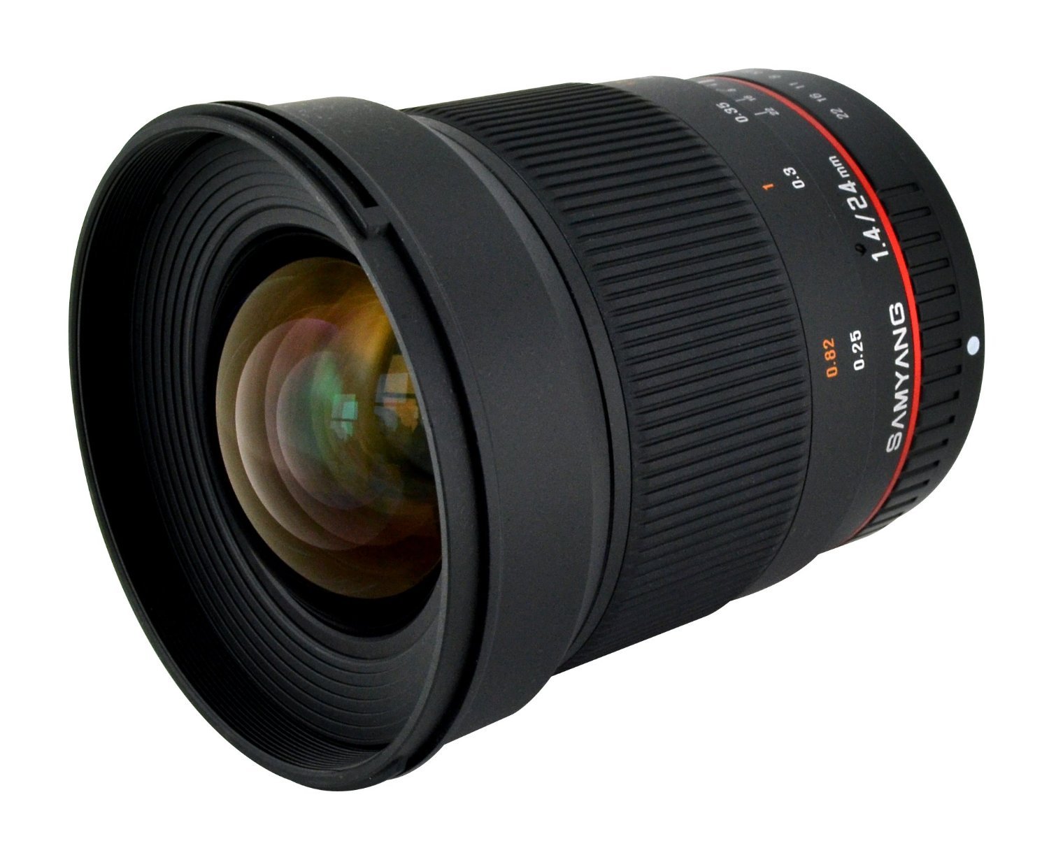 Samyang SY24M-C 24mm f/1.4 Wide Angle Lens for Canon EF Mount - Ultra Fast Aperture, Manual Focus Prime Lens for Portraits, Landscapes & Low Light Photography (Black)