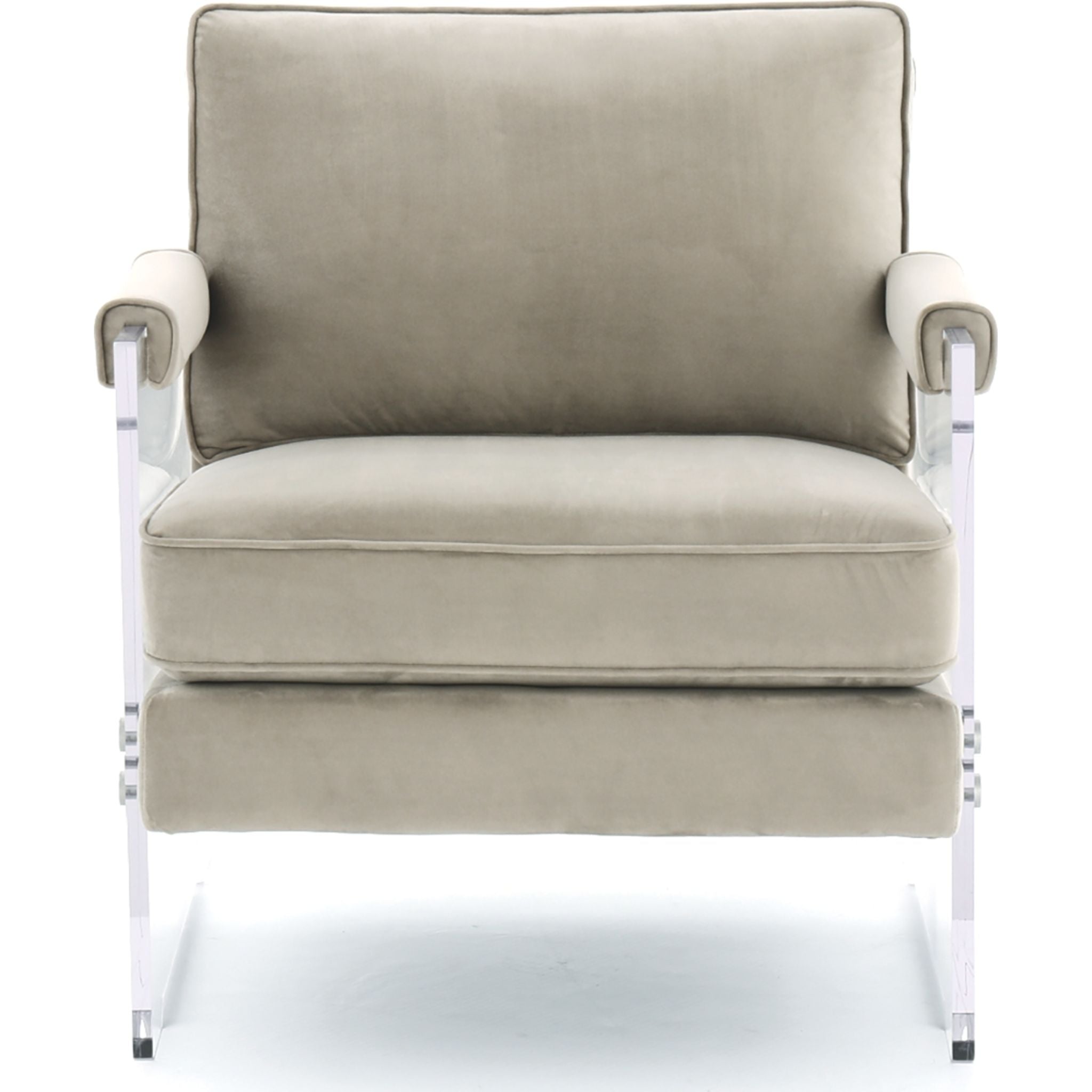 Avonley Modern Accent Chair in Taupe - Stylish Living Room Seating for Home Decor & Relaxation