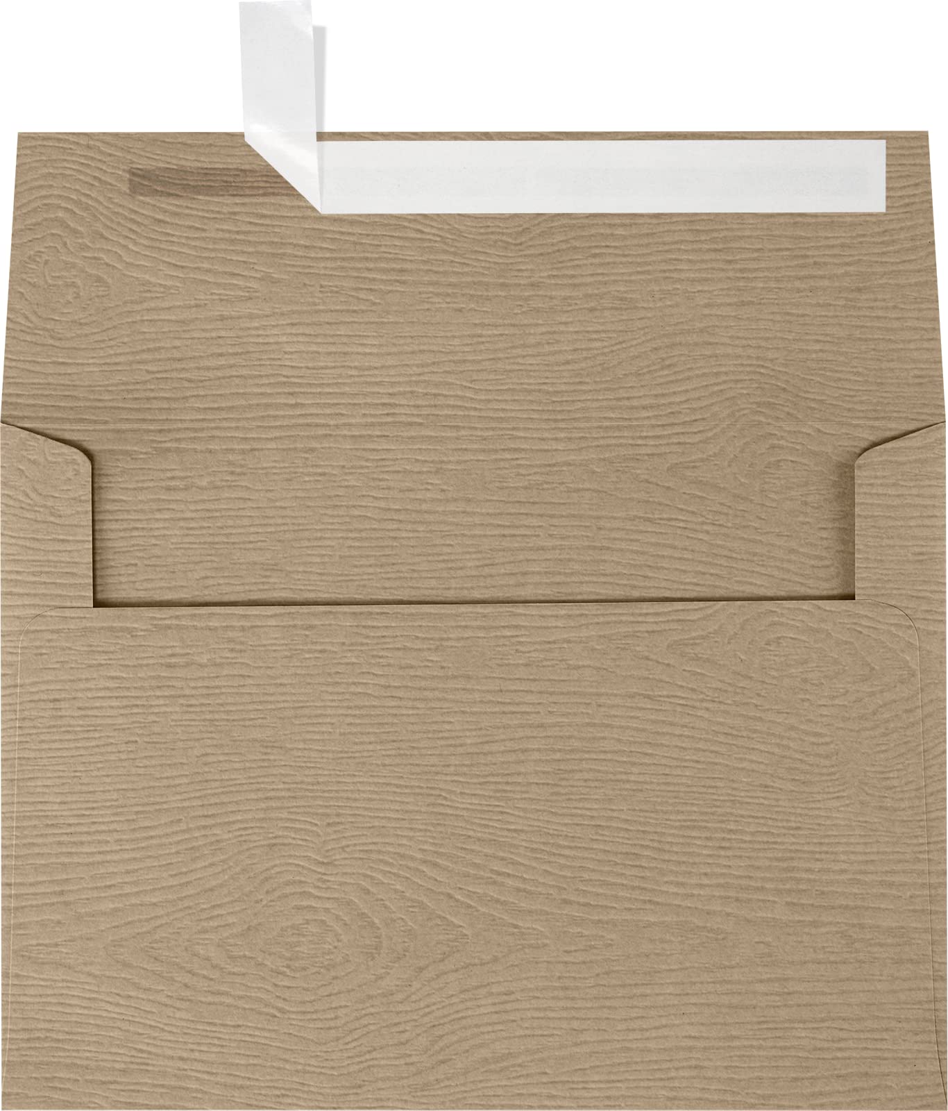 Premium 80 lb. Oak Woodgrain A7 Invitation Envelopes (5.25