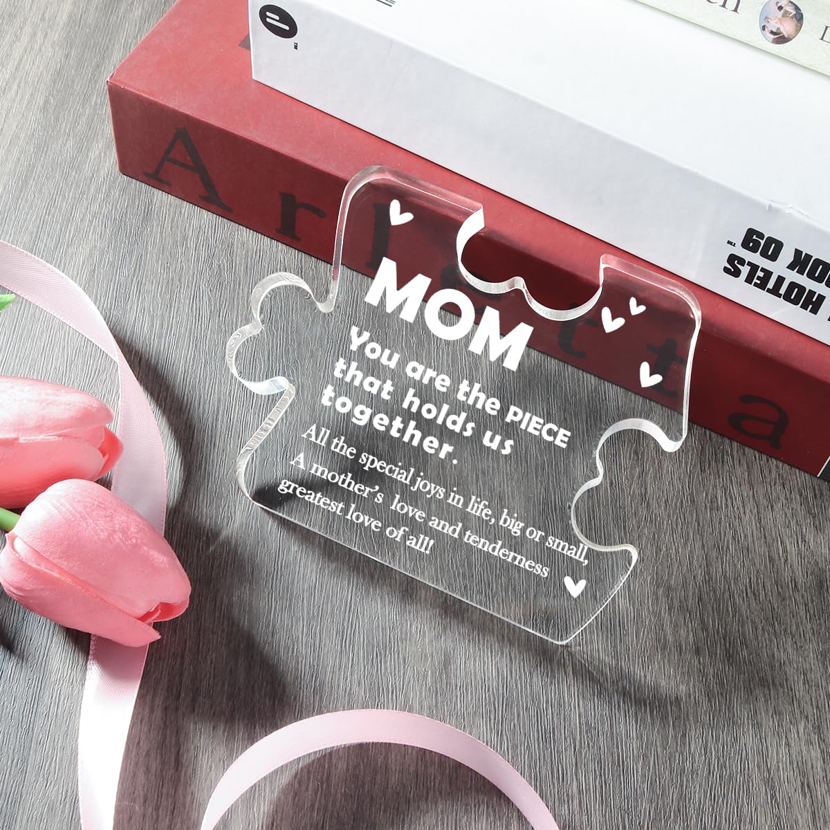 Personalized Acrylic Plaque for Mom - Birthday & Mother's Day Gift Ideas | Home & Office Desk Decor | Perfect for Mother's Day, Birthday Celebrations & Home Decor