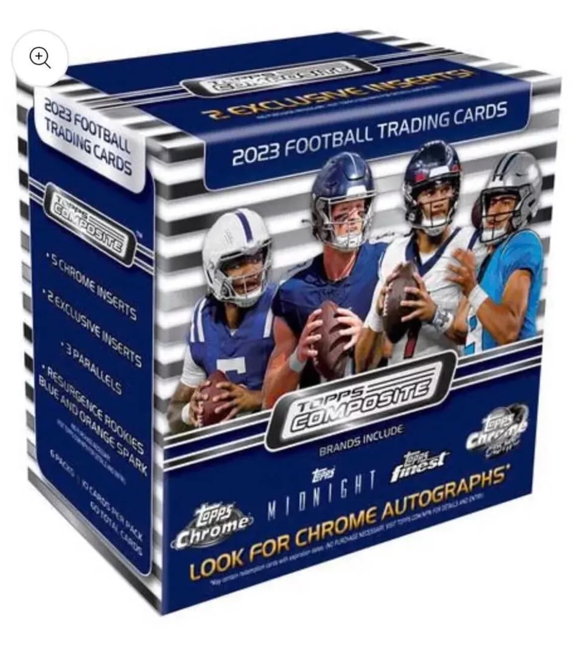 2023 NFL Composite Football Trading Cards - 60 Packs (10 Cards Each) - Premium Collectible Sports Cards for Trading, Gifts & Fantasy Football Leagues