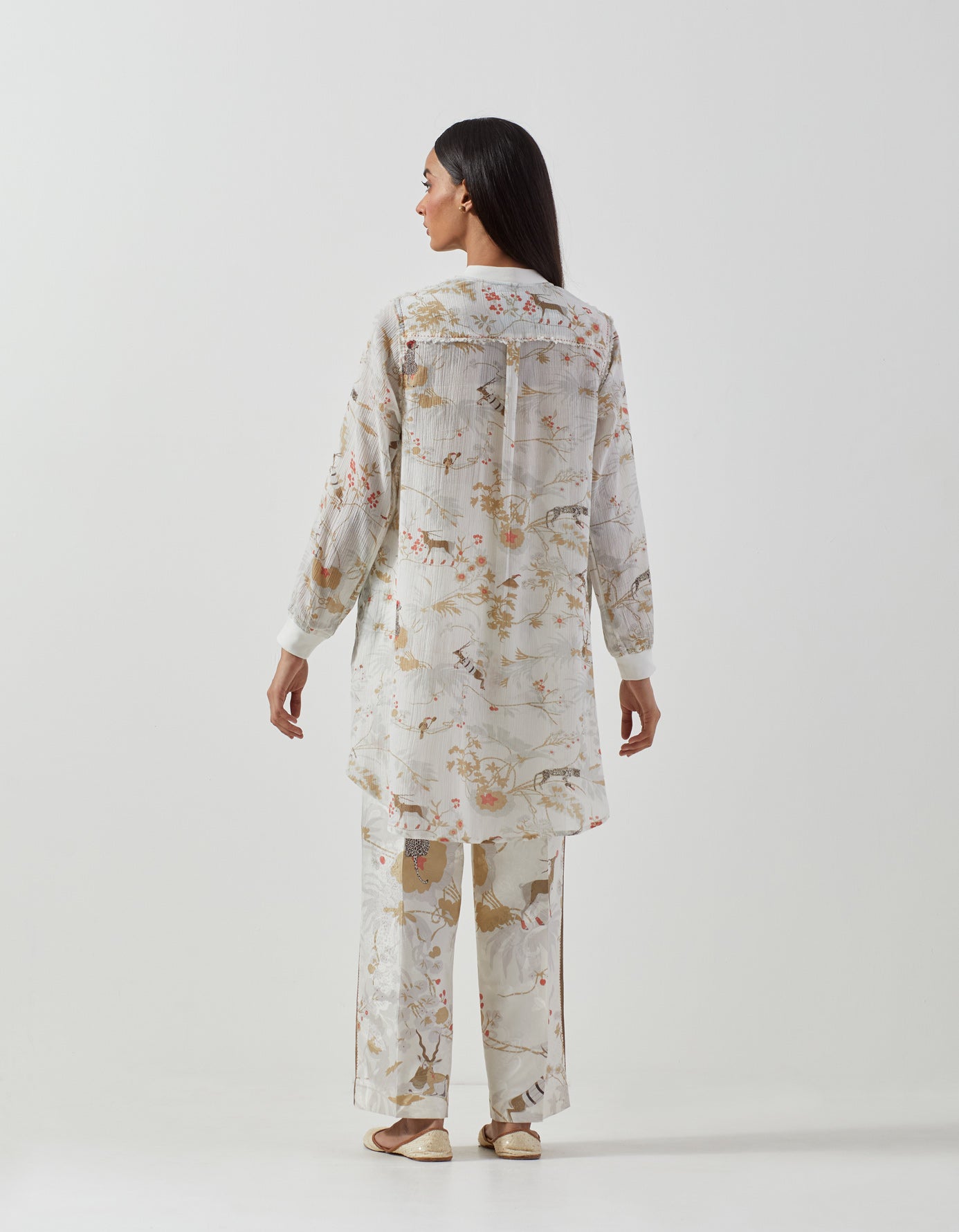 Premium Cotton Crepe Sparsh Shirt in Ivory - Elegant & Comfortable for Casual Wear, Office & Special Occasions