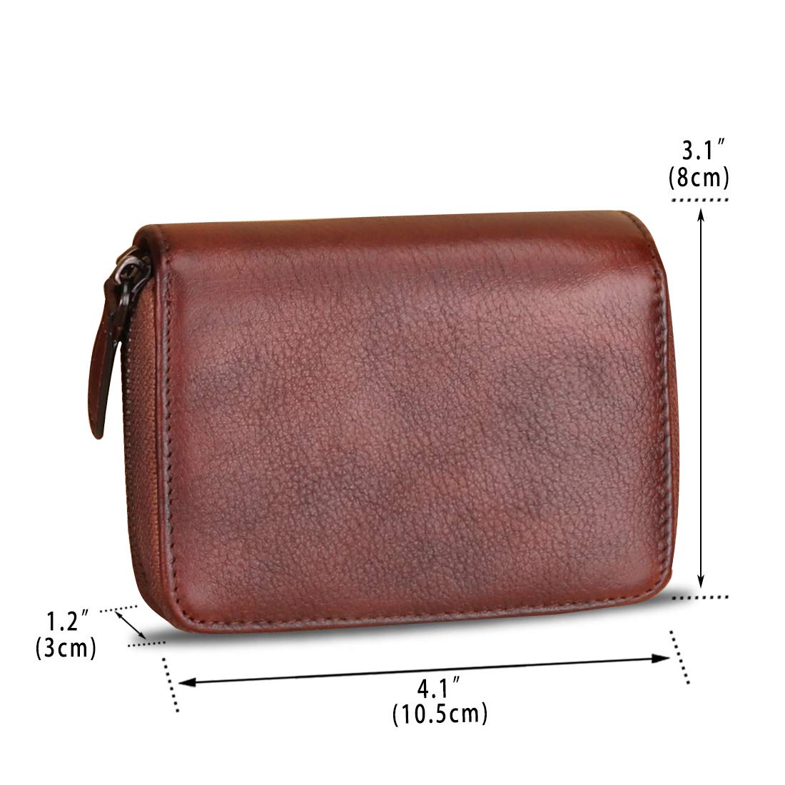 Genuine Leather RFID Wallet for Women - Small Purse & Card Holder for Daily Use