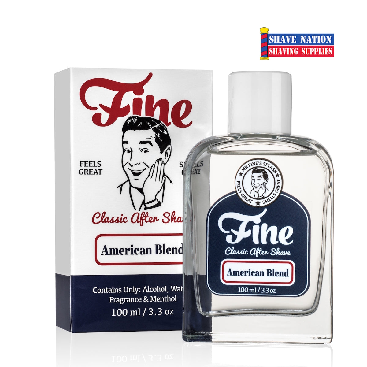 Fine Accoutrements American Blend Aftershave Lotion for Men - Soothing Post-Shave Balm with Natural Ingredients - Perfect for Daily Grooming & Sensitive Skin Care