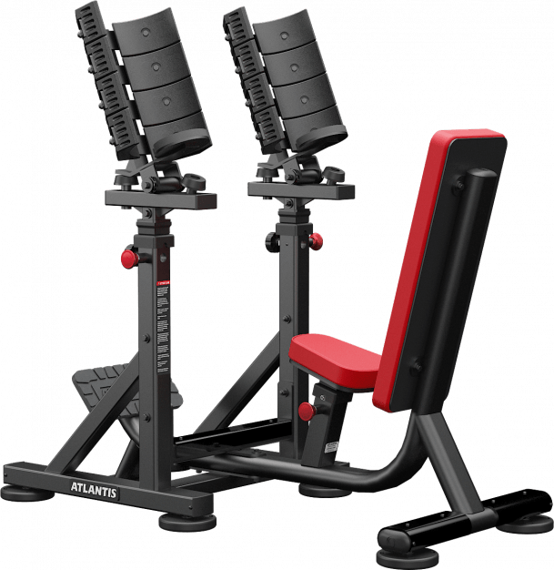 ATLANTIS Adjustable Straight Dumbbell Bench with Pivots - Perfect for Home Gym Strength Training & Weight Lifting Workouts