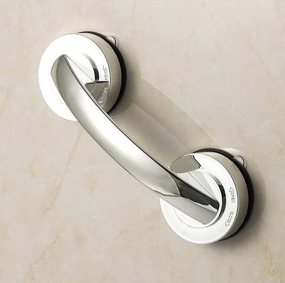 KAFENDA Large Sliding Glass Door Handle - Sticky Suction Cup for Seamless Operation - Silver Travel Door Handle Set - Perfect for Hotels, Offices & Home Use