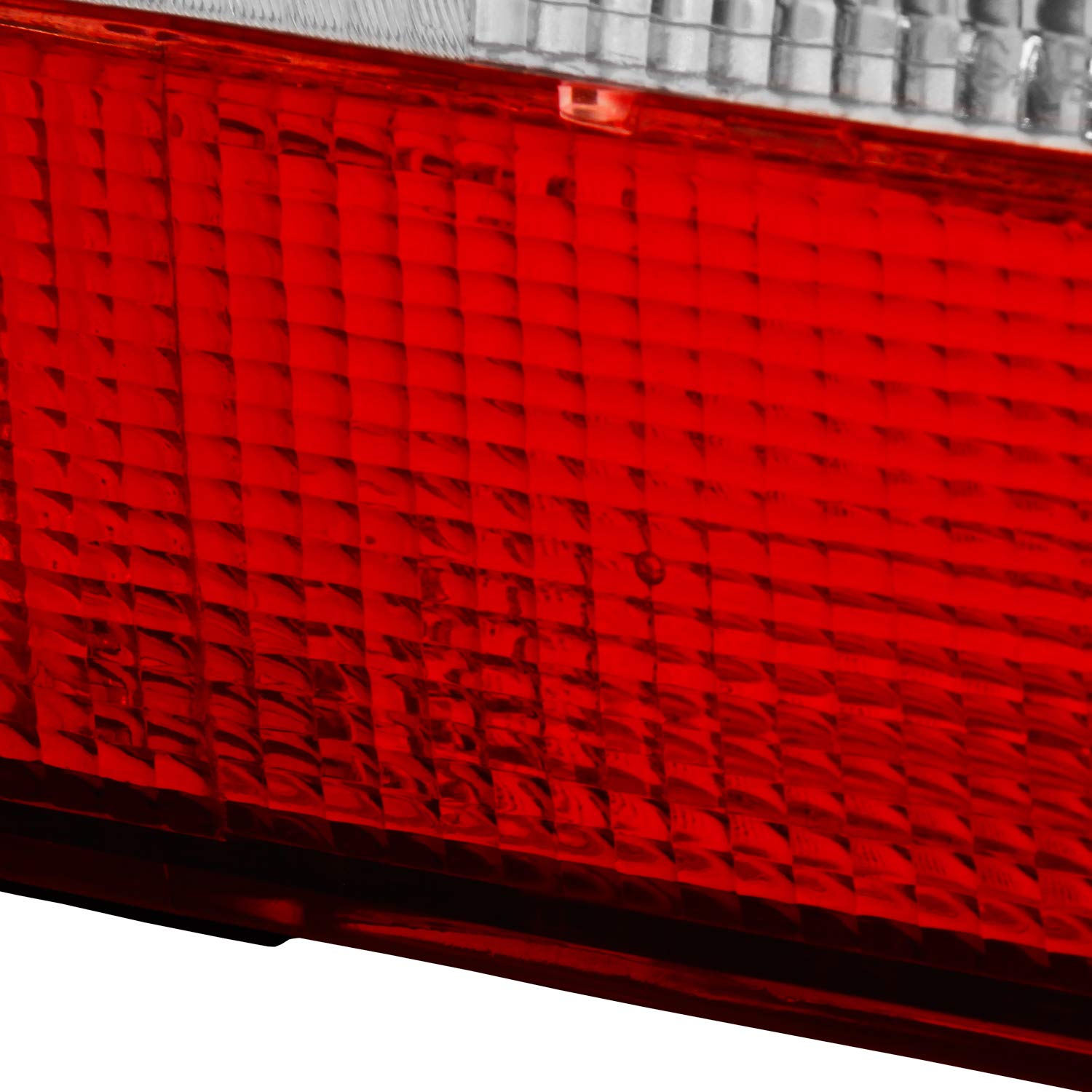 AKKON Red Clear Lens Tail Brake Lights Assembly Pair for 1990-1993 Acura Integra DA DB 2 Door Coupe - Left & Right Side - Enhances Safety & Style for Night Driving & Car Shows