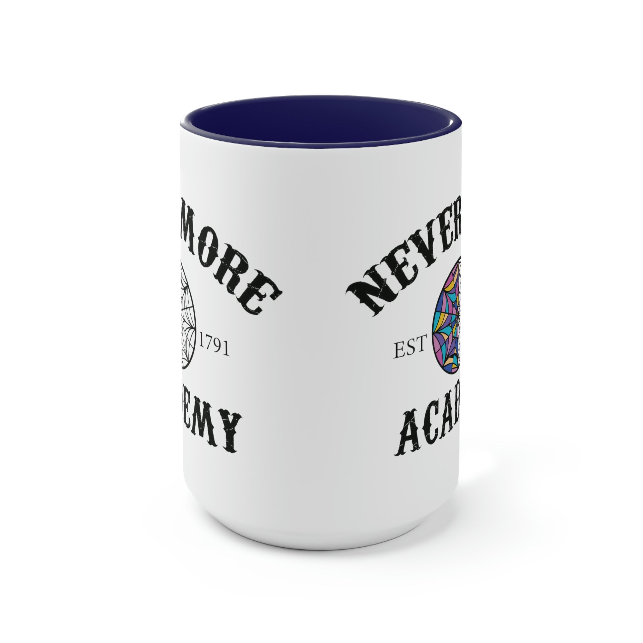 Nevermore Academy Mug - Wednesday Addams Inspired Coffee Cup with Raven Design - Perfect for Hot & Cold Drinks, Gifts for Horror Fans & Addams Family Merch Collectors