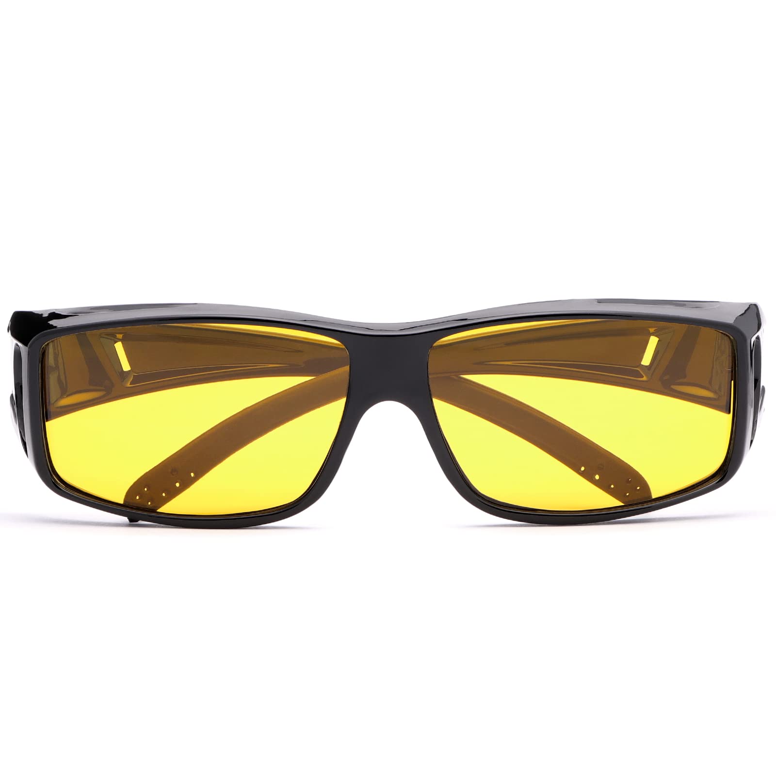 Wrap Around Sunglasses with Polarized Lenses - 100% UV Protection Fit Over Prescription & Regular Glasses | Perfect for Driving, Outdoor Sports & Daily Sun Protection