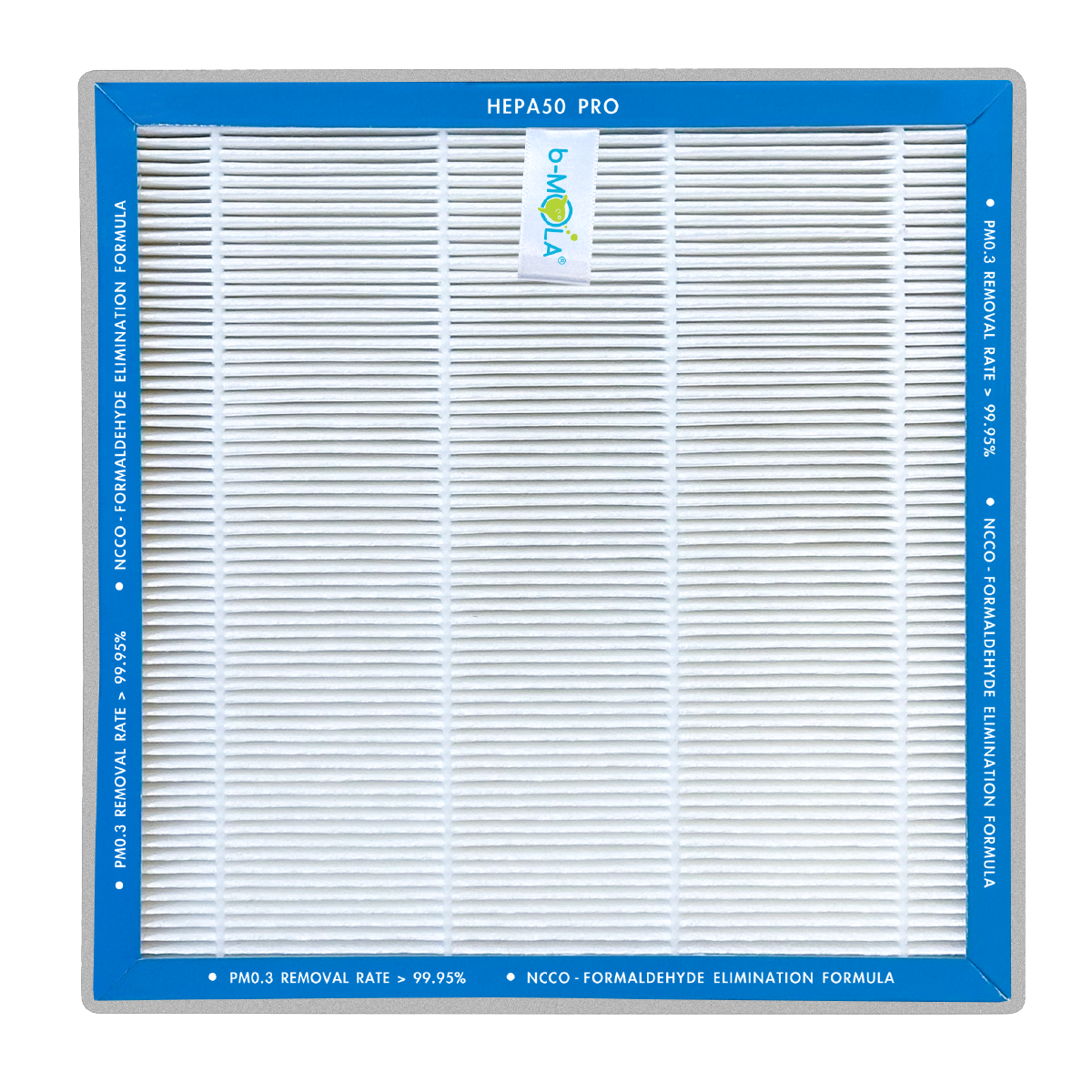 B mola HEPA50 PRO High Efficiency Air Filter with Formaldehyde Removal Formula - Compatible with BM50, BM100, NCCO1701, NCCO1702 & BMA Air Purifiers | Improves Indoor Air Quality for Home, Office & Allergy Relief