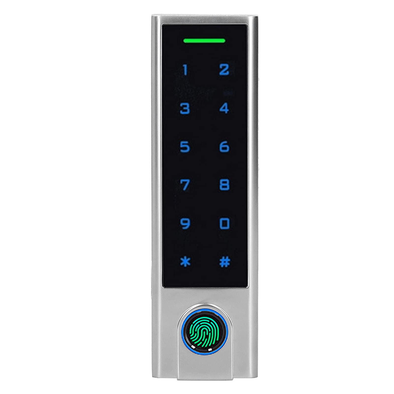 Tuya Smart Door Access Control System - 125KHz RFID, Fingerprint & Password Entry with Mobile App Management | Ideal for Offices, Apartments & Smart Homes