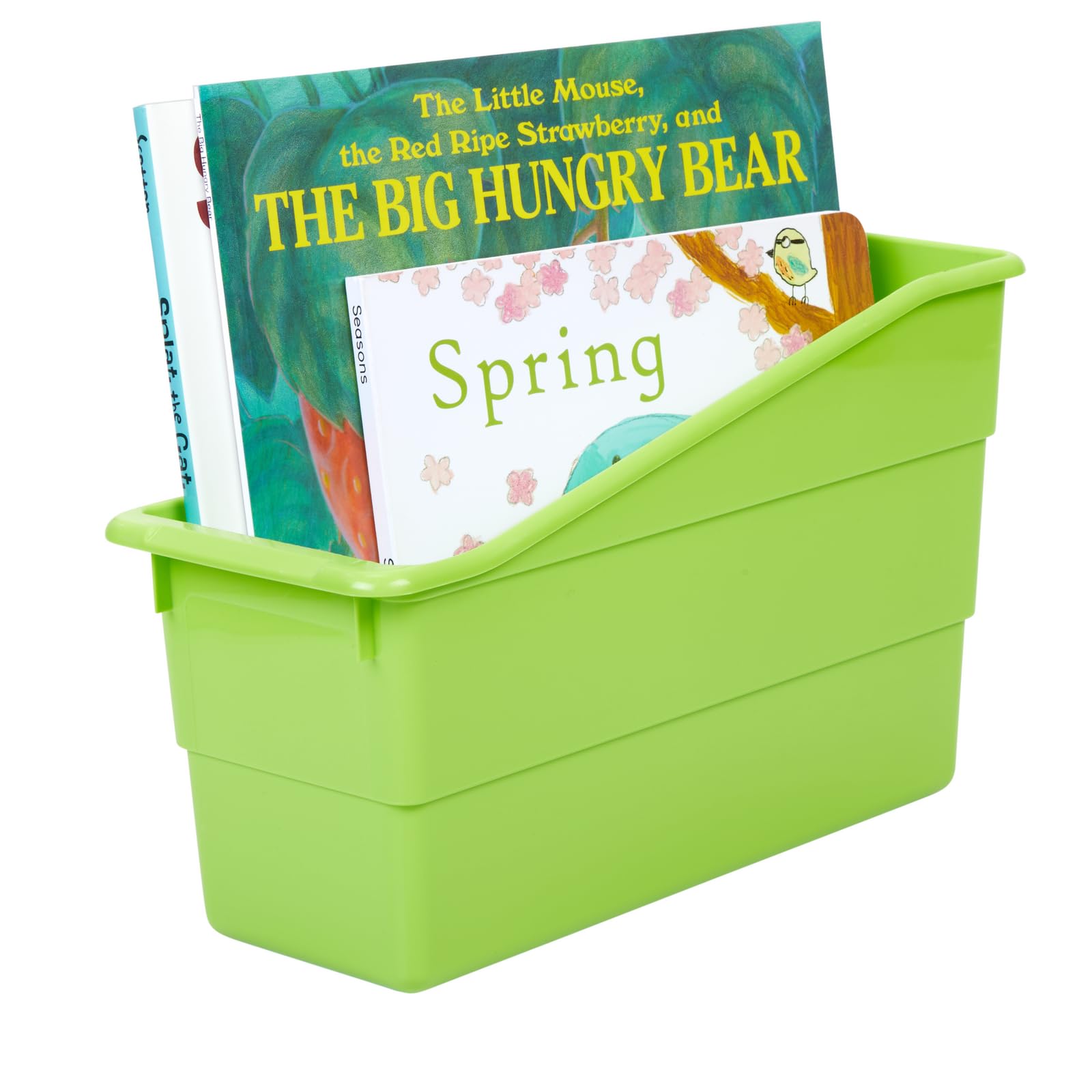 Durable Book and Binder Holder 5-Pack - Bright Neon Colors (5'' x 12'' x 7'') for Classroom Organization & Storage | Sturdy, Versatile School Supplies | Perfect for Desks, Bookshelves, and Office Organization