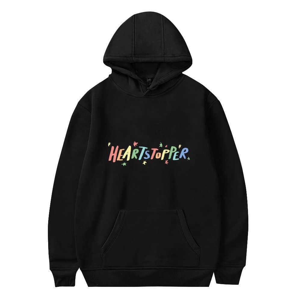 Heartstopper Rainbow Hoodie | Japan Manga Inspired Long Sleeve Sweatshirt | Unisex Harajuku Style Funny Clothing | Perfect for Anime Conventions & Casual Wear